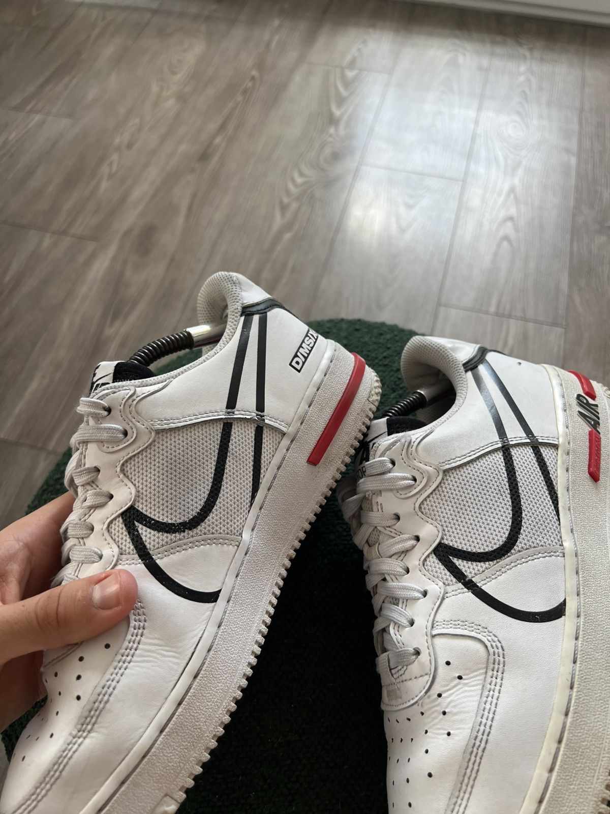 Nike ‼️Nike Air Force 1 Over Swoosh X React System Opium Sneakers Size US 8.5 / EU 41-42 - 13 Thumbnail