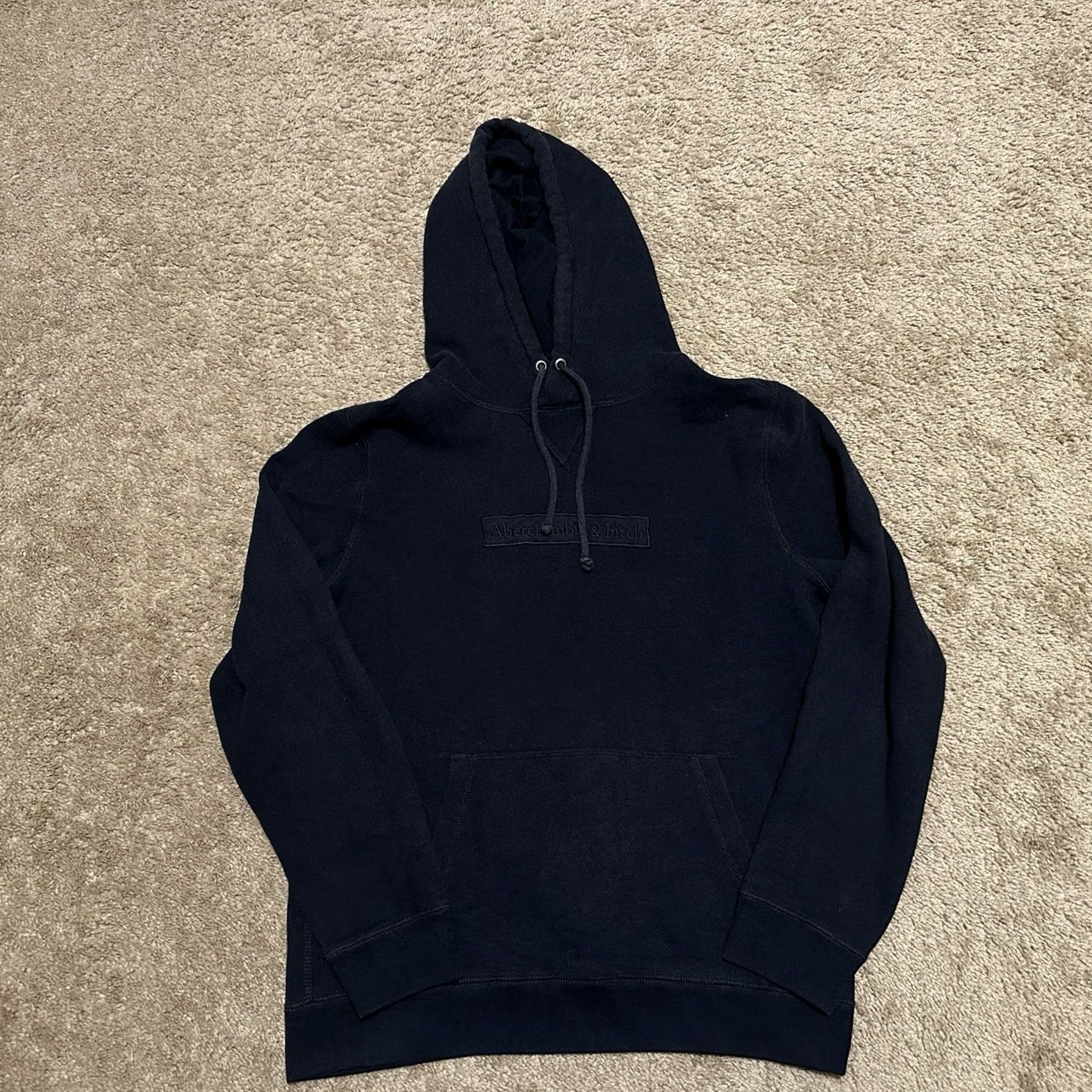 Abercrombie & Fitch Abercrombie & Fitch Hoodie Mens Medium Blue Pullover Fleece Embroidered Logo Soft Size US M / EU 48-50 / 2 - 2 Thumbnail