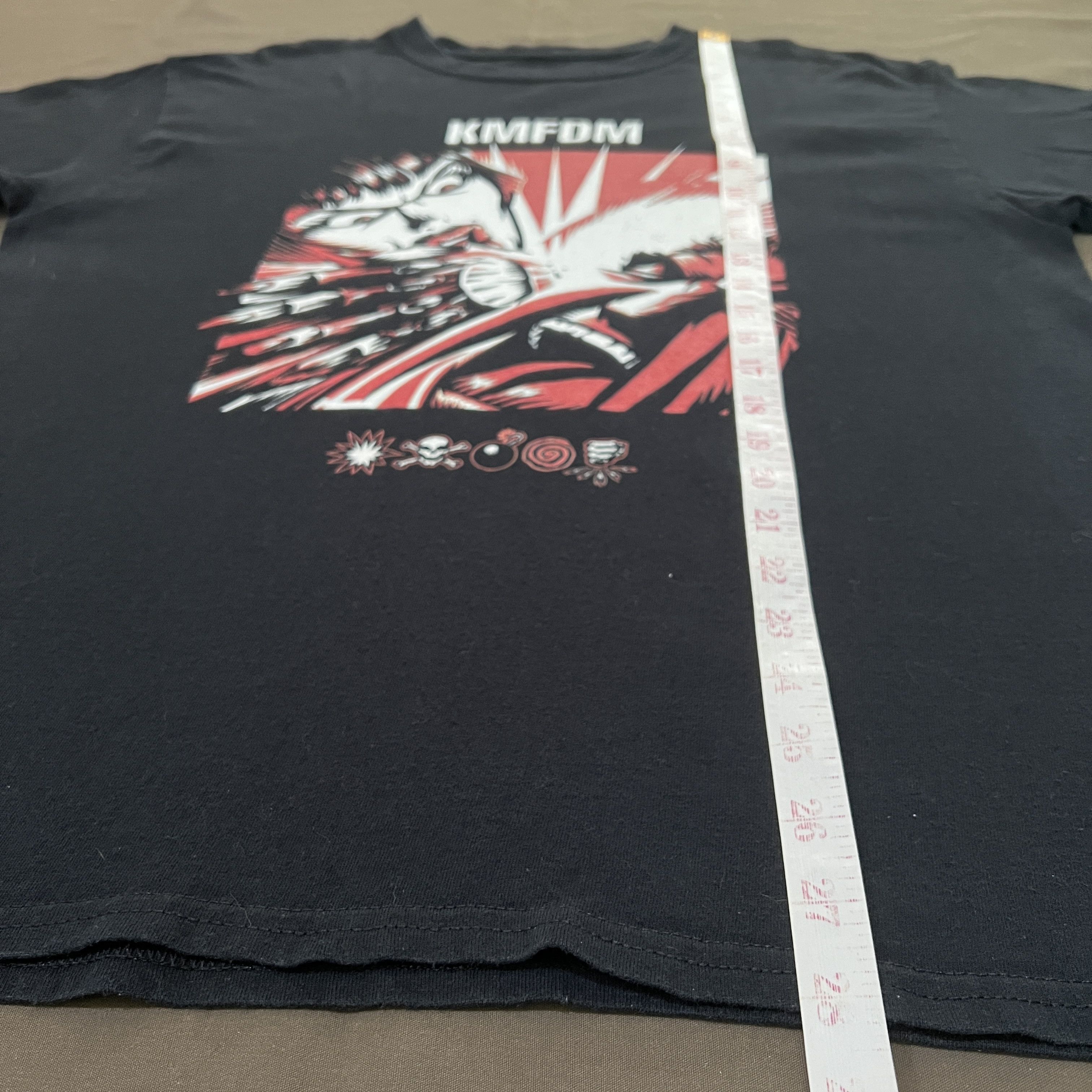 Band Tees Vintage Y2K KMFDM German Industrial Rock Promo Tee Size US L / EU 52-54 / 3 - 6 Thumbnail