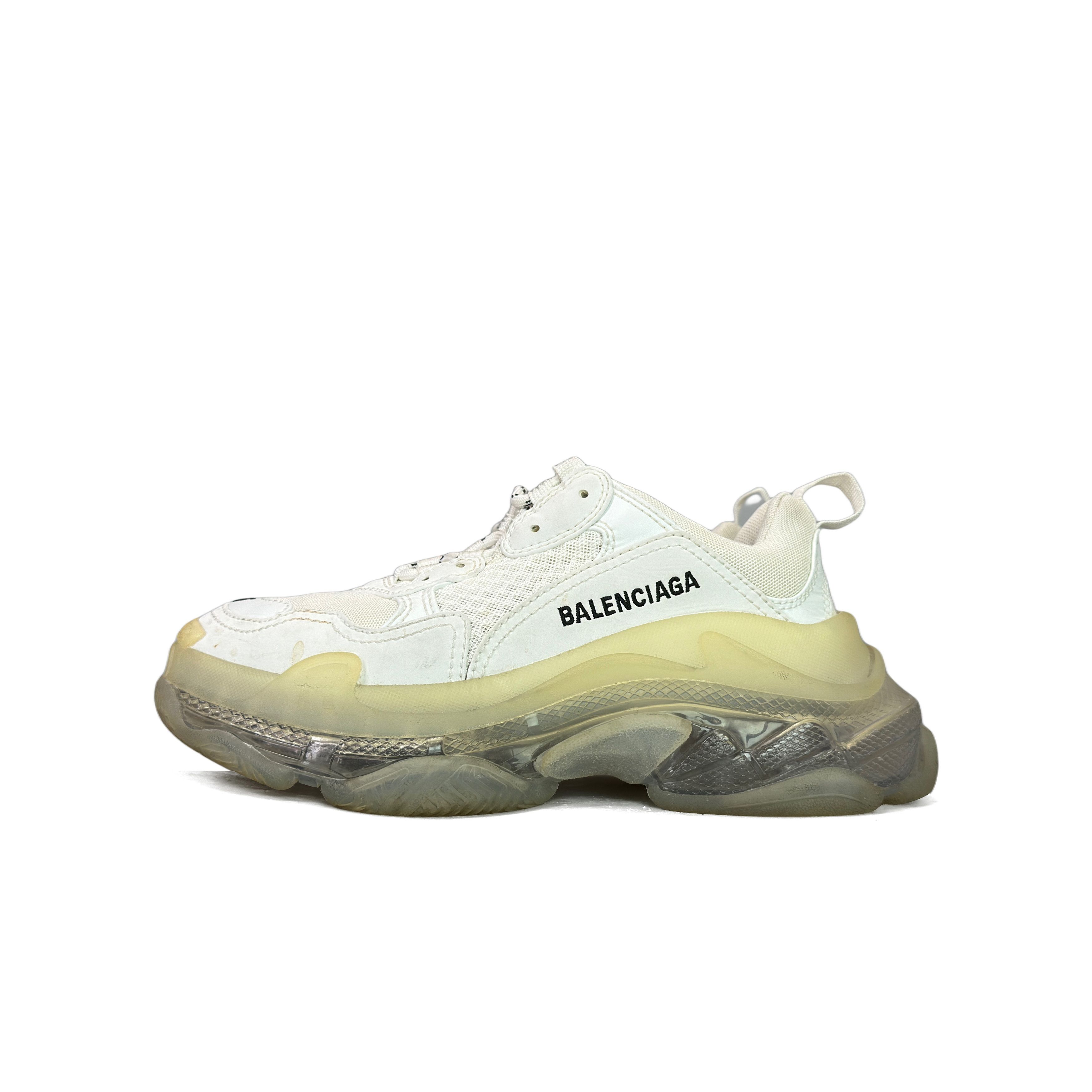 Balenciaga Balenciaga Triple S White Sneakers Size 36 Size US 6 / IT 36 - 1 Thumbnail