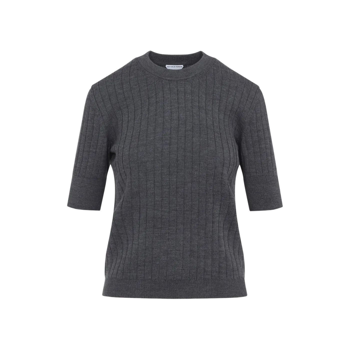 BOTTEGA VENETA Gray Wool Sweater New And Authentic (Women's