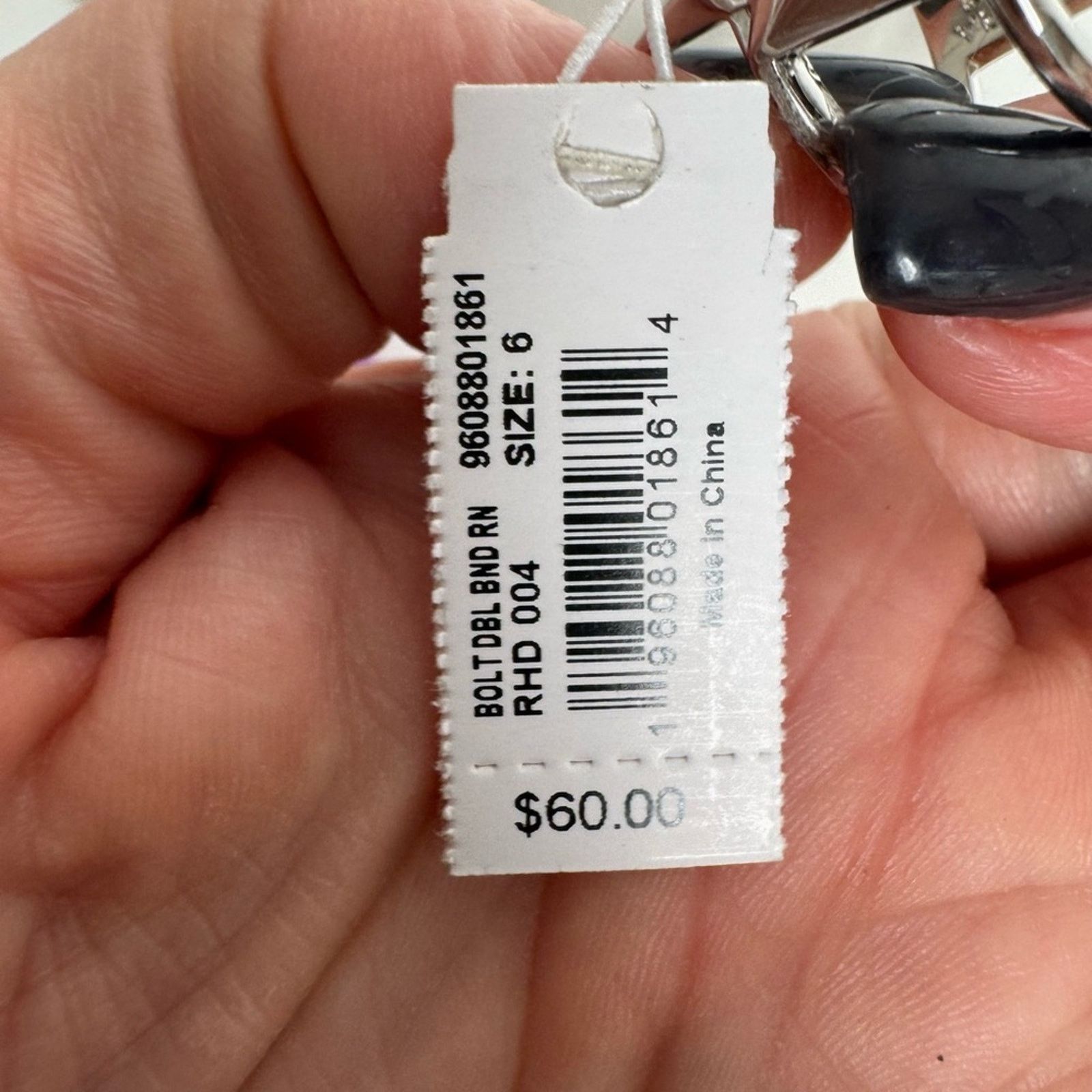 Kendra Scott Kendra Scott Silver Ring lightning bolts pattern NWT Size ONE SIZE - 4 Thumbnail