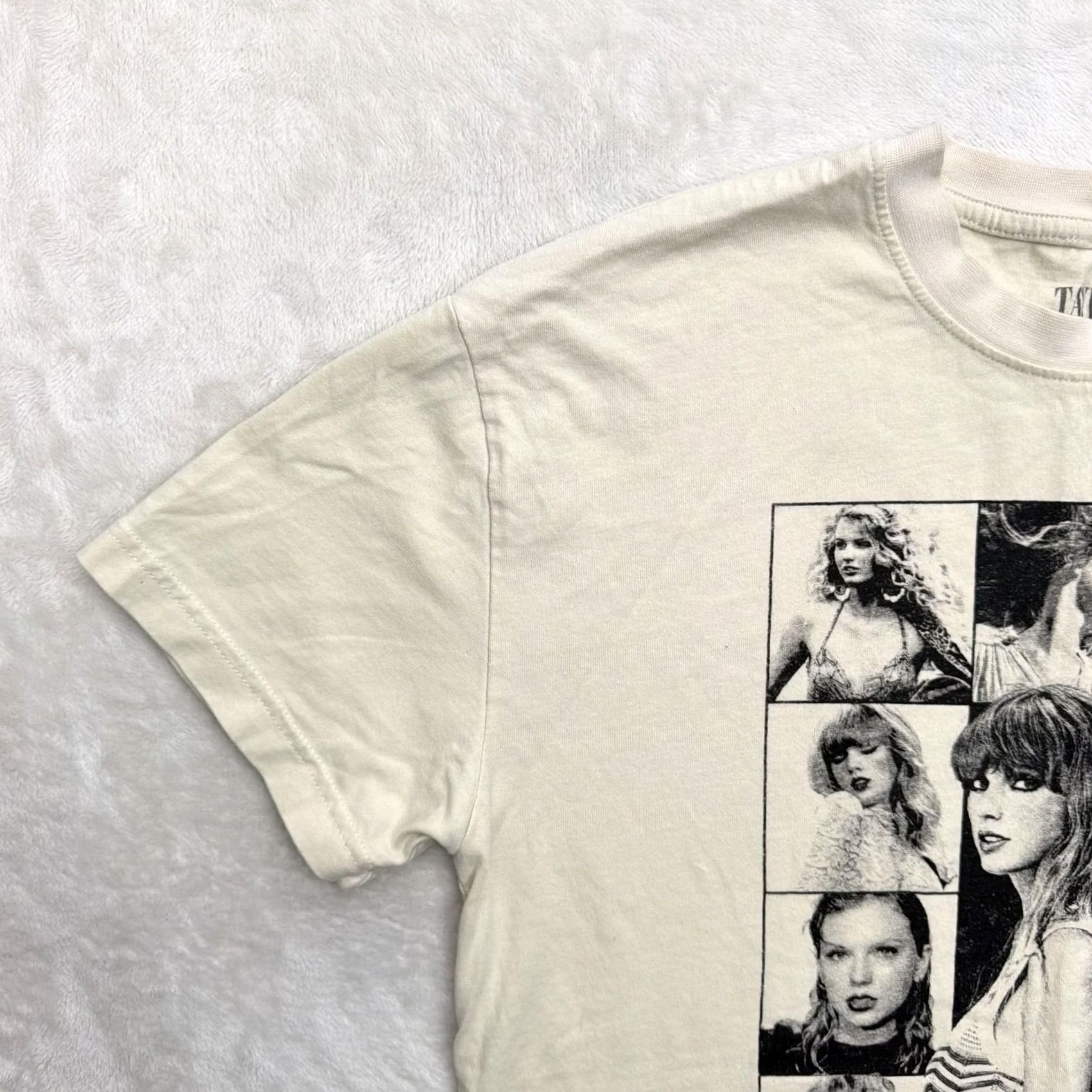 Vintage Taylor Swift Eras Tour Shirt Mens Medium White Tee Graphic Print Concert Dual Sided Crew Neck T-Shirt Size US M / EU 48-50 / 2 - 6 Thumbnail