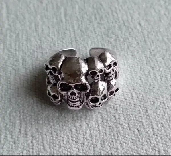 Japanese Brand Multiple Skull Ring Size ONE SIZE - 1 Thumbnail