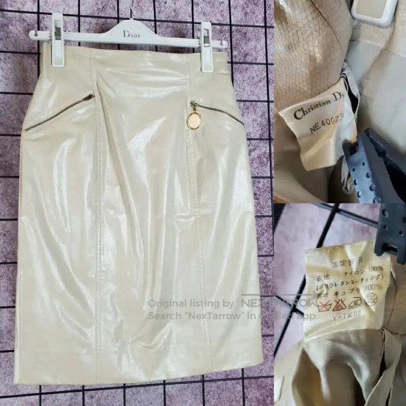 Dior Dior Spring Autumn Midi Skirt in Beige . Size 28" / US 6 / IT 42 - 1 Thumbnail
