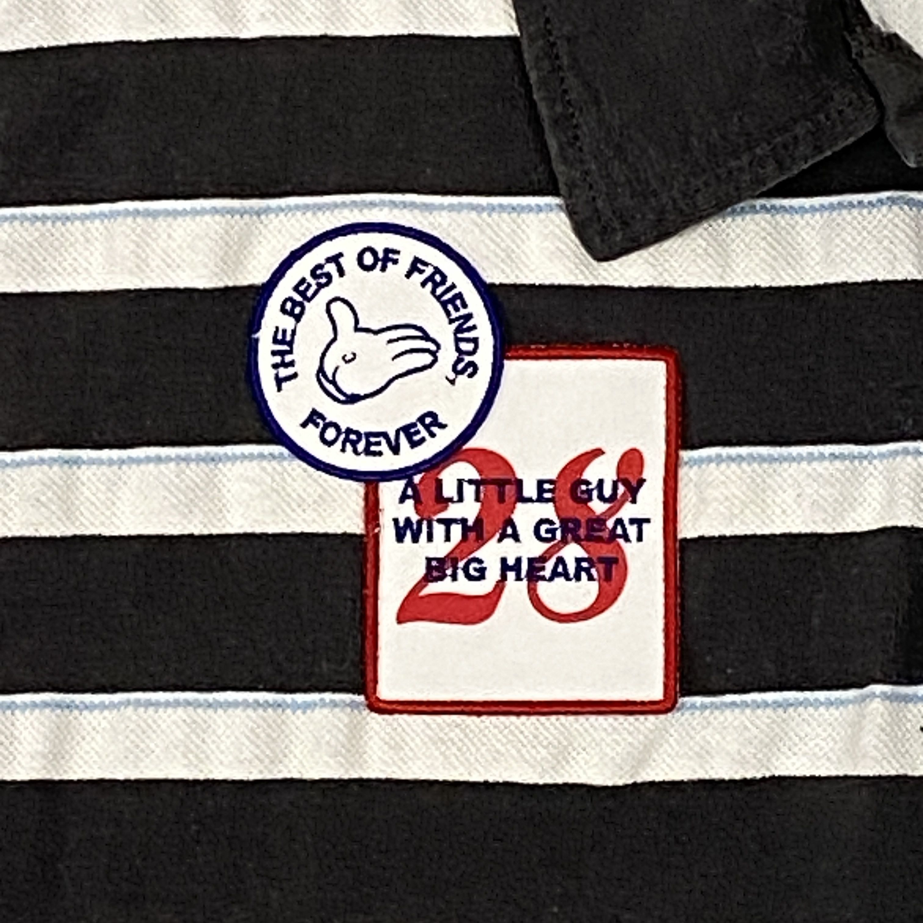Disney × Vintage MICKEY MOUSE Since 1928 Polo Large Striped Short Sleeve Size US L / EU 52-54 / 3 - 6 Thumbnail