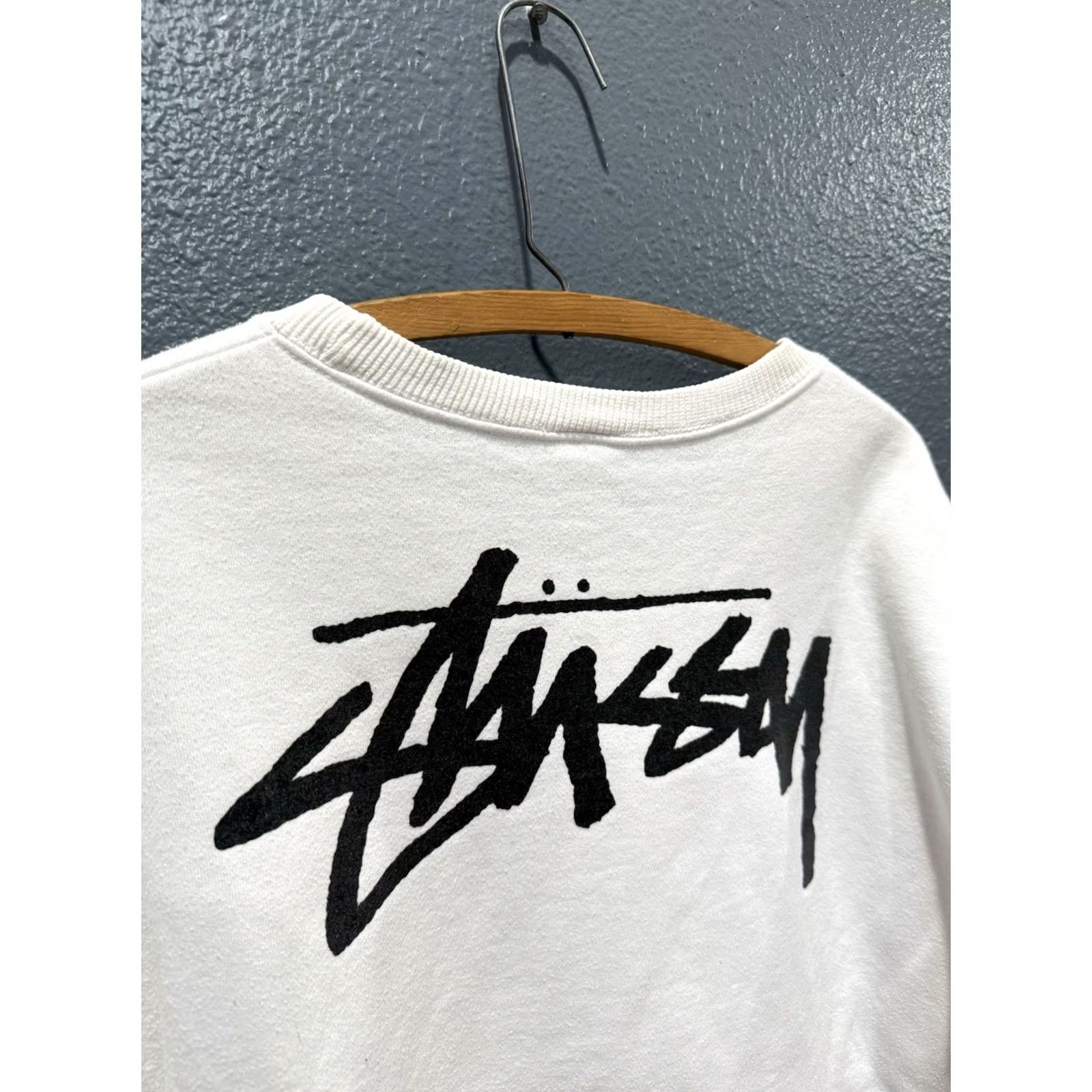 Vintage VINTAGE Stussy Sweatshirt 80s White Men XL Irie Vibrations International Pullover Boys/Mens? Size US XL / EU 56 / 4 - 7 Thumbnail