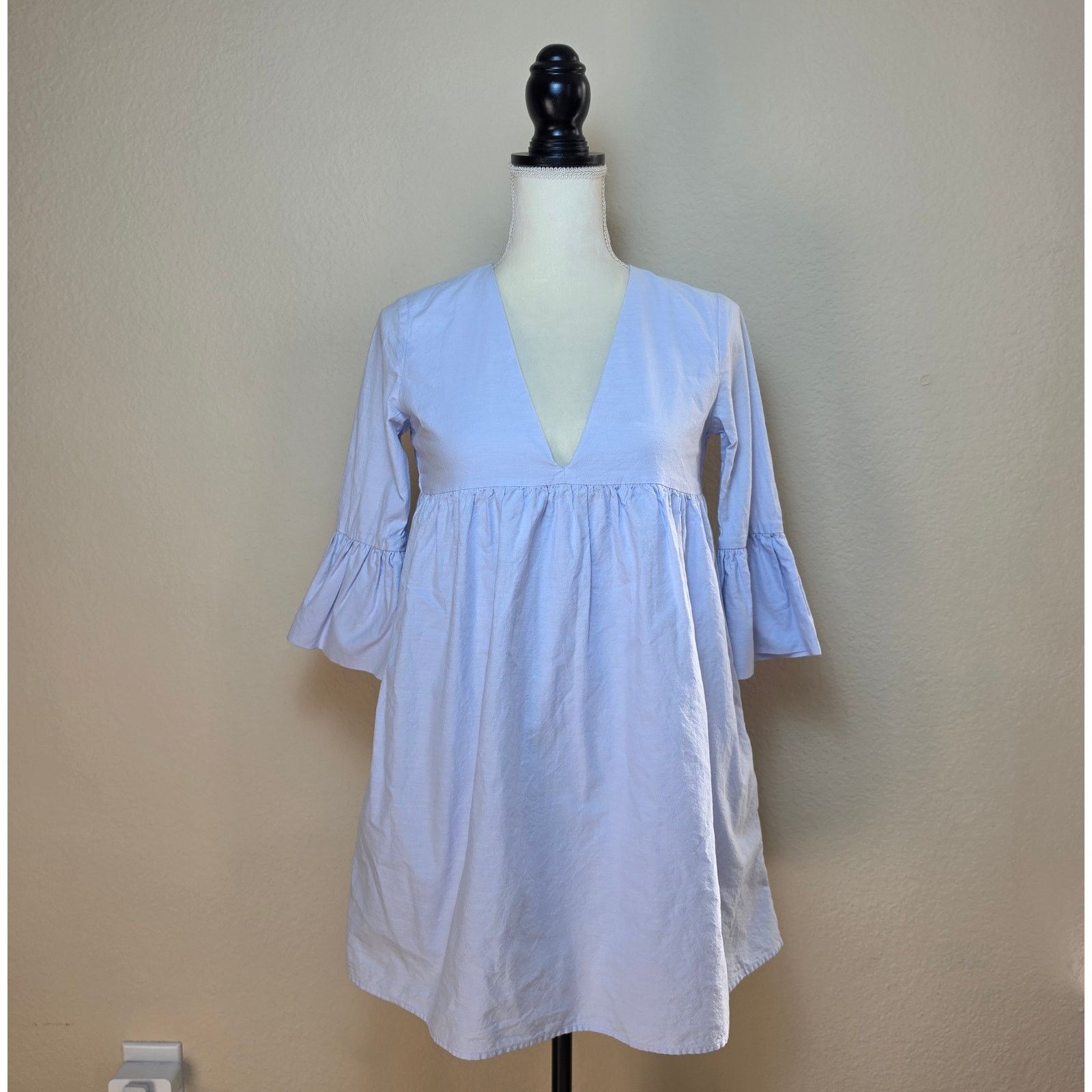 Other Zara Trafaluc Blue Romper Dress XS Size 28" / US 6 / IT 42 - 1 Thumbnail