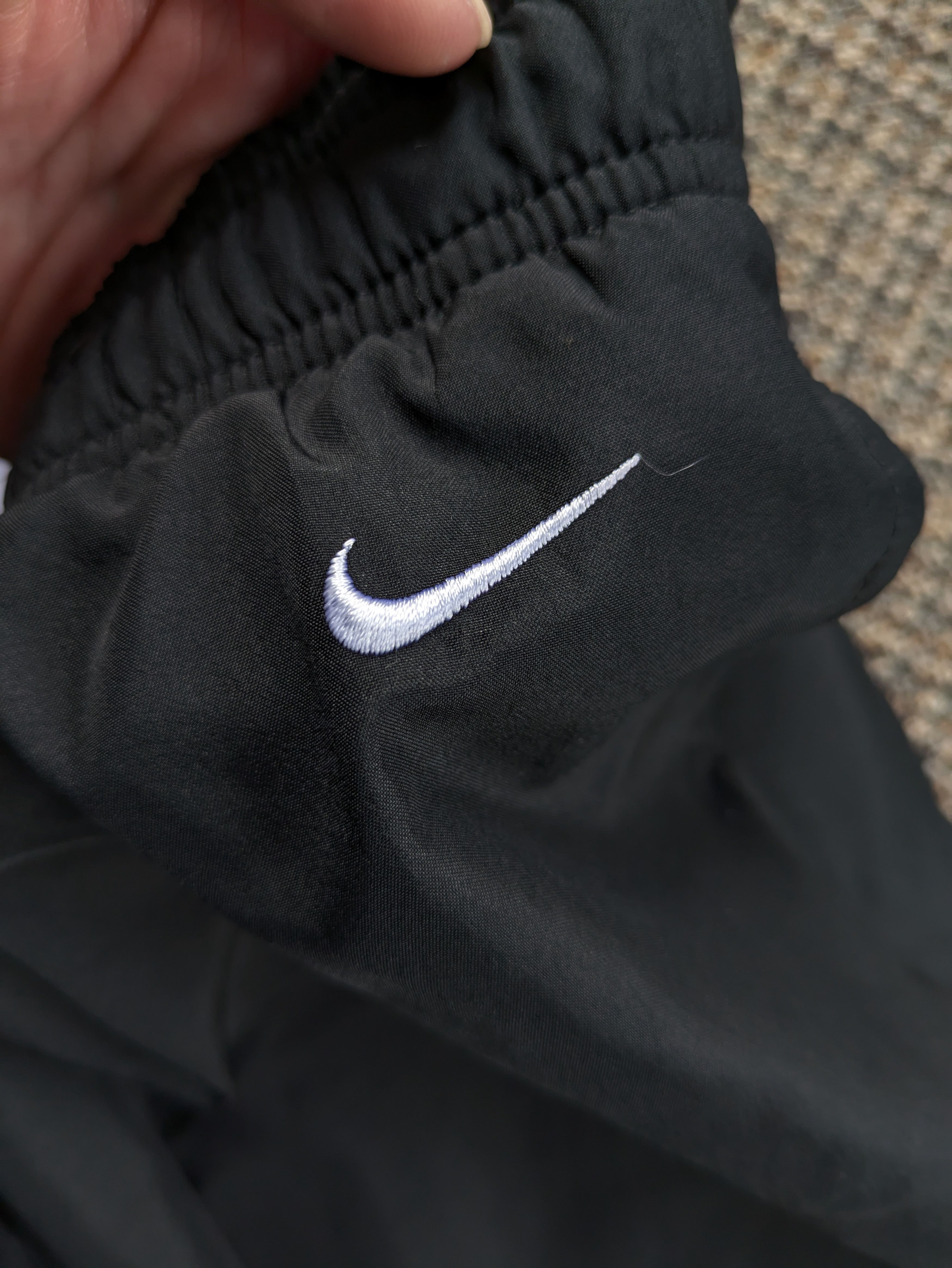 Nike × Vintage Vintage y2k Nike Baggy Loose Lightweight Black Trackpants Size US 34 / EU 50 - 3 Thumbnail