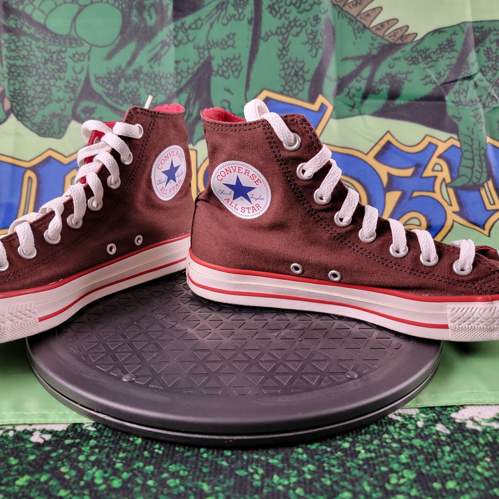 Converse Converse Chuck Taylor All-Star HiTop Brown/Red Sz. 8M 10W Size US 8 / EU 41 - 3 Thumbnail