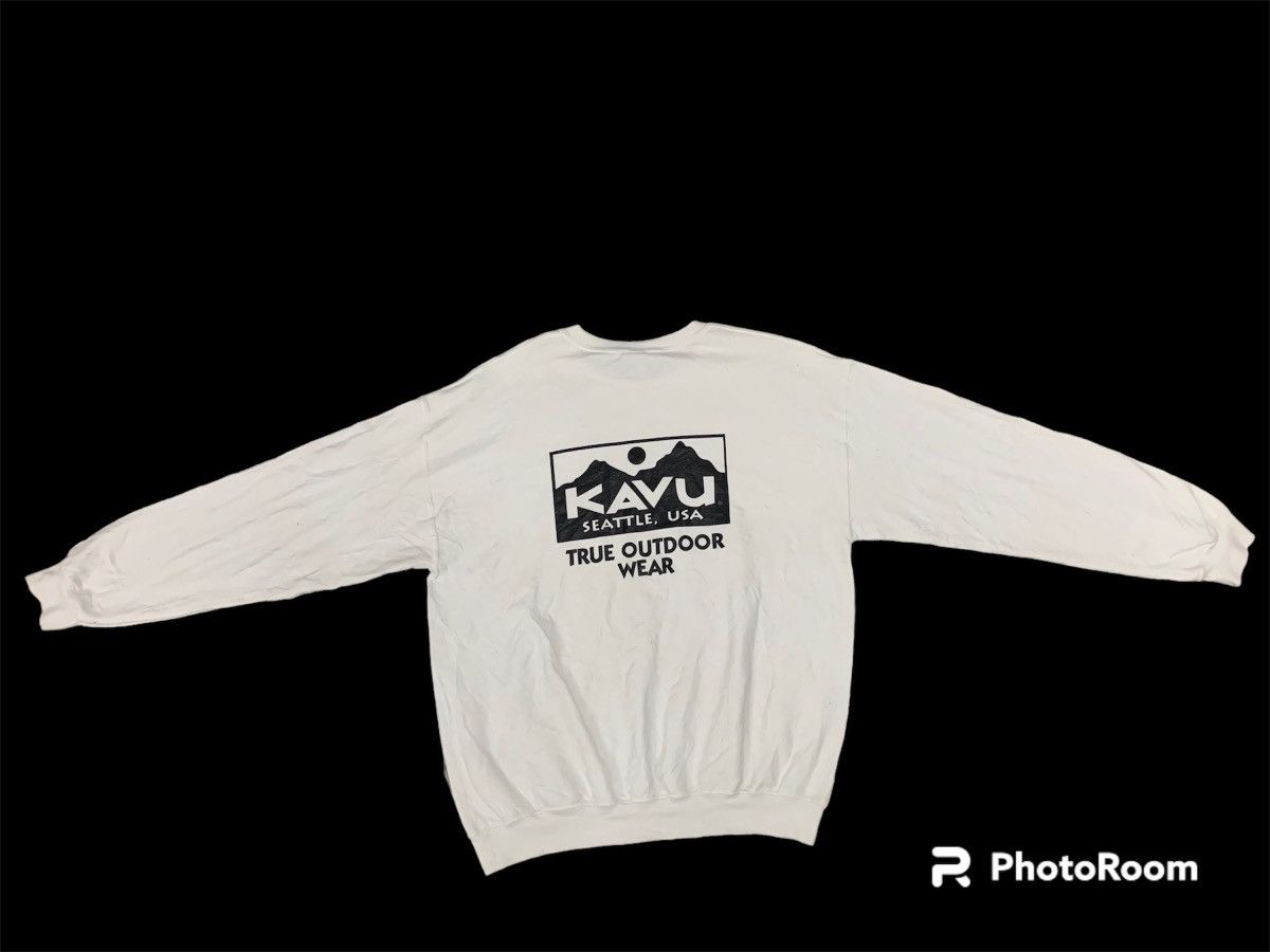 image of Y2K OG Kavu Outdoor Sweatshirt Big Logo in White, Men's (Size Large)