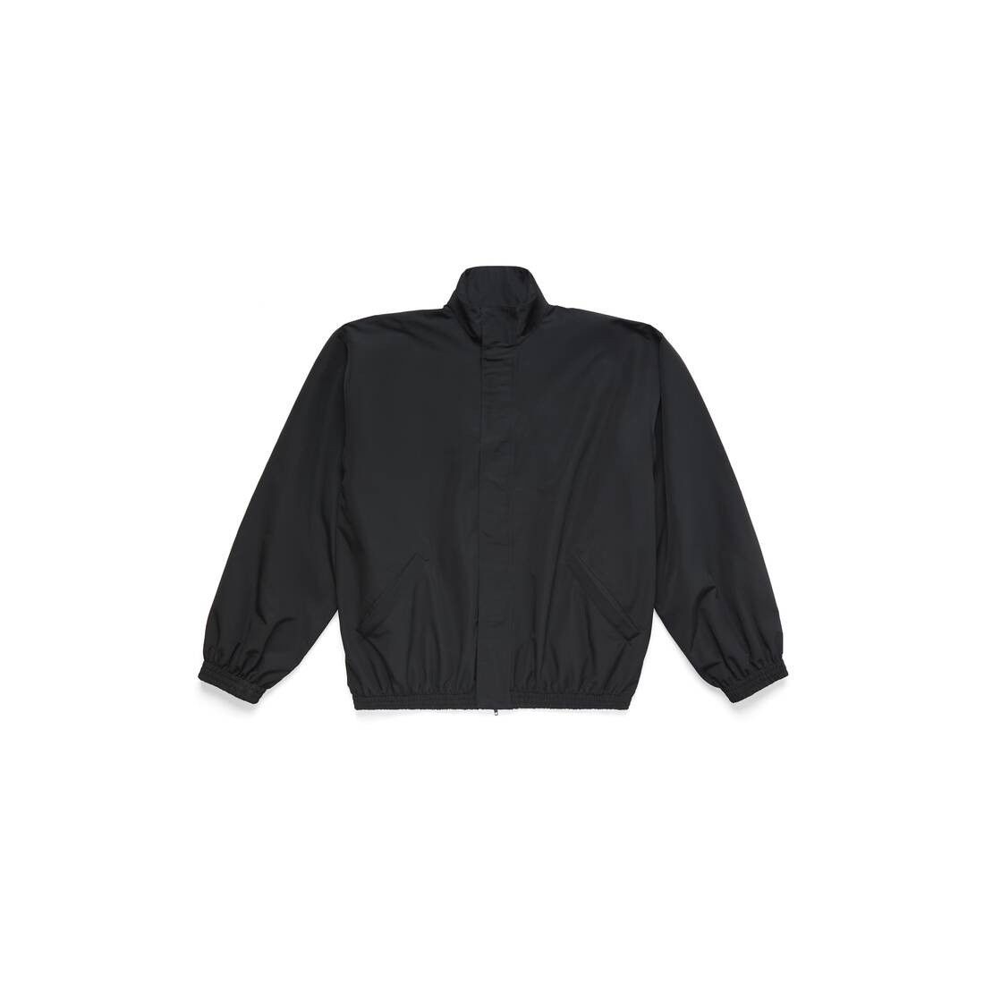 Balenciaga o1la1rc1a0325 Minimal Tracksuit Jacket in Black Size US S / EU 44-46 / 1 - 1 Thumbnail
