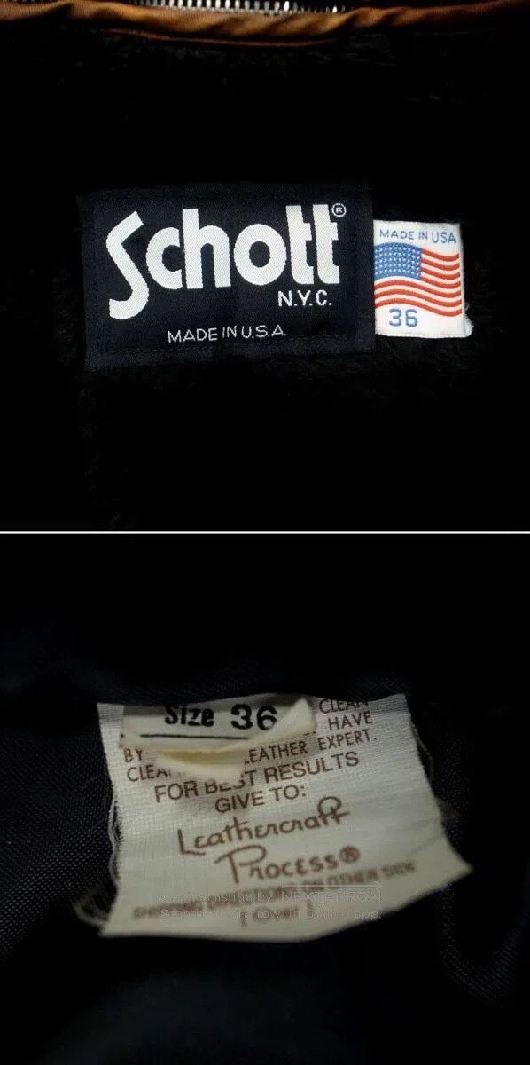 Schott Schott Straight stand-up collar leather jacket Size US XXS / EU 40 - 4 Thumbnail