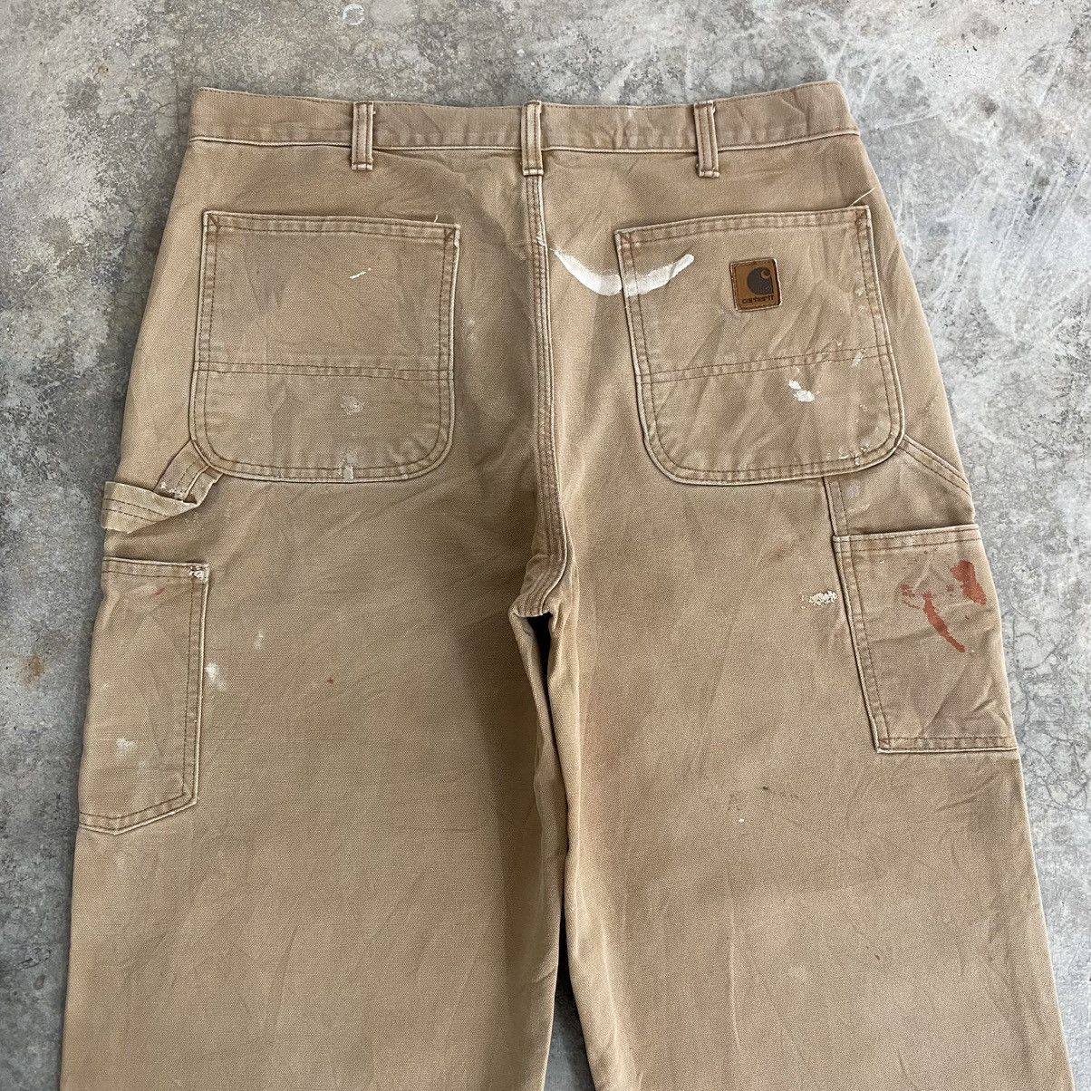 Carhartt Vintage Carhartt Faded Tan Splatter Painter Pants Size US 34 / EU 50 - 18 Thumbnail