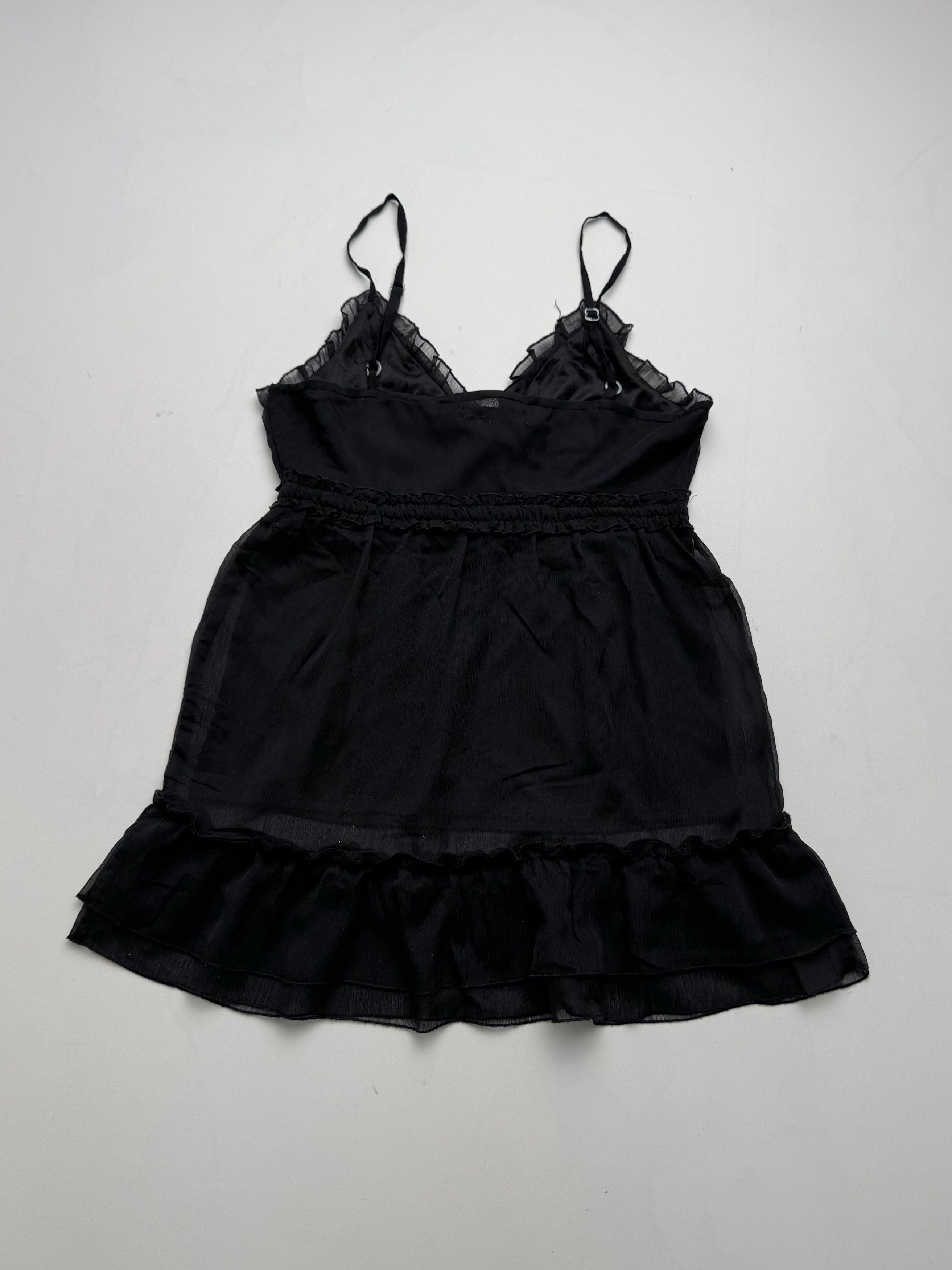 Vintage Vintage Cami Top Ruffle Trim Sleeveless V Neck Layered E2 Size S / US 4 / IT 40 - 5 Thumbnail