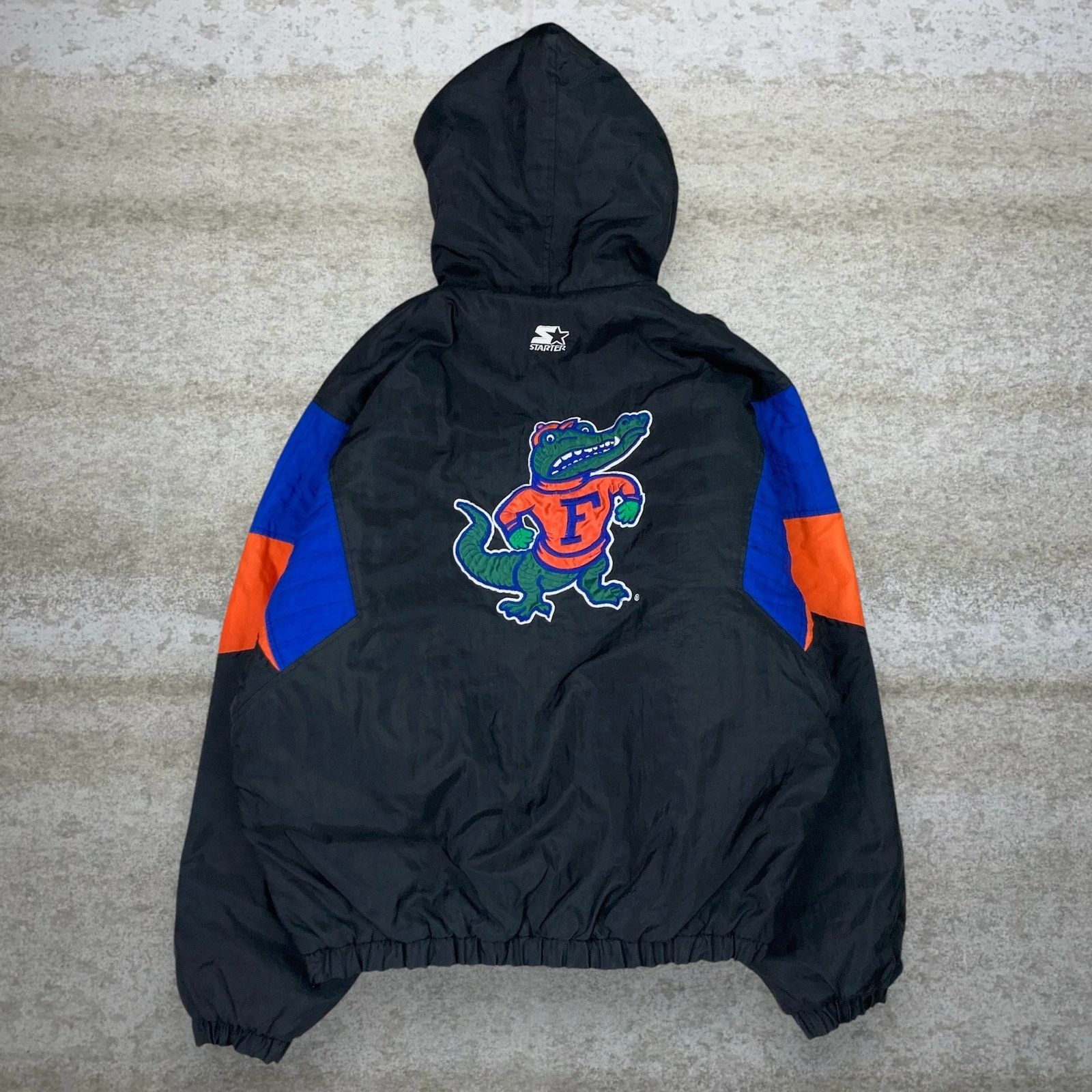 Starter Vintage 90s Florida Gators Puffer Jacket Mens XL Jet Black Size US XL / EU 56 / 4 - 1 Thumbnail
