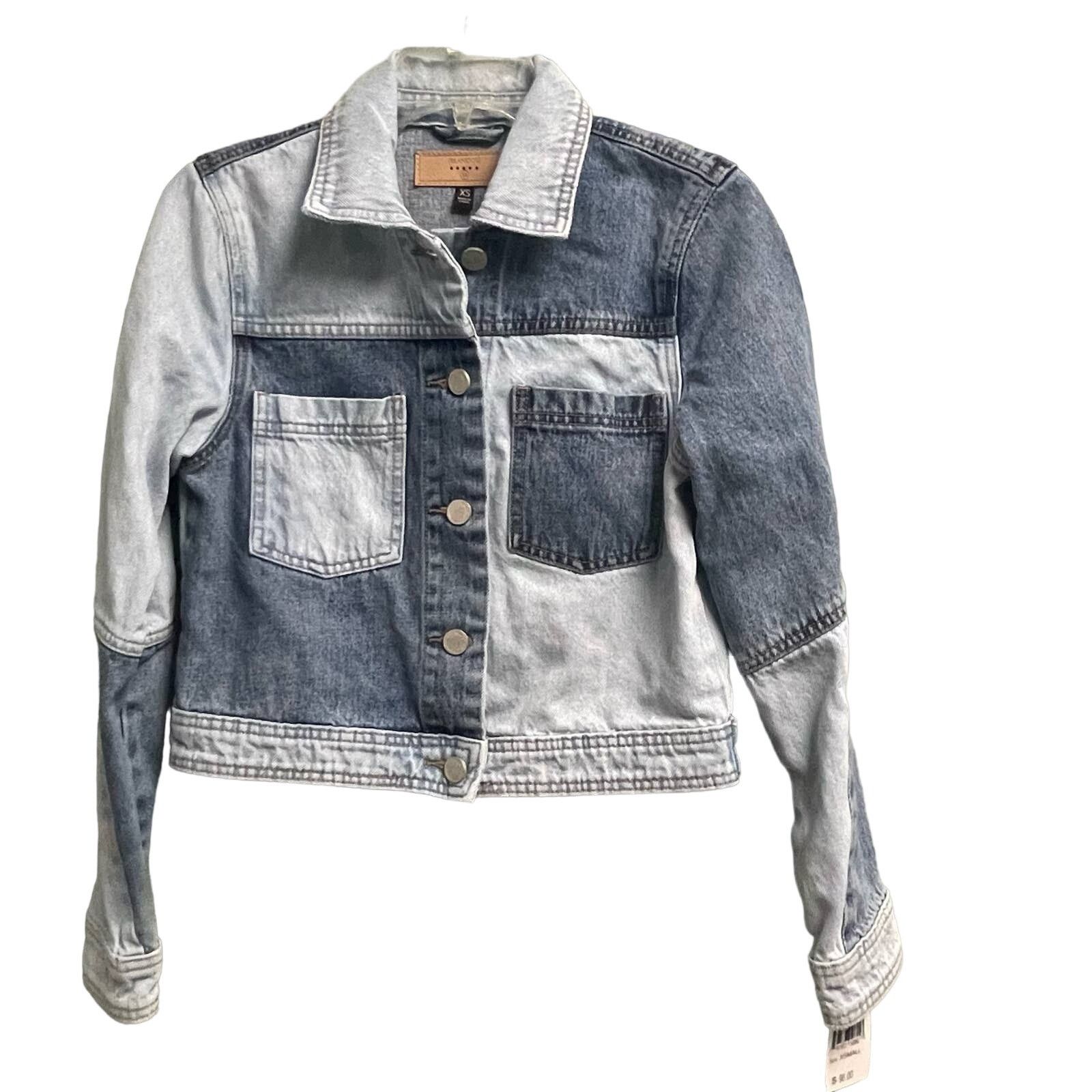 BLANKNYC BlankNYC Patchwork Denim Jacket XS NWT Jean Cropped $98 Size XS / US 0-2 / IT 36-38 - 1 Thumbnail
