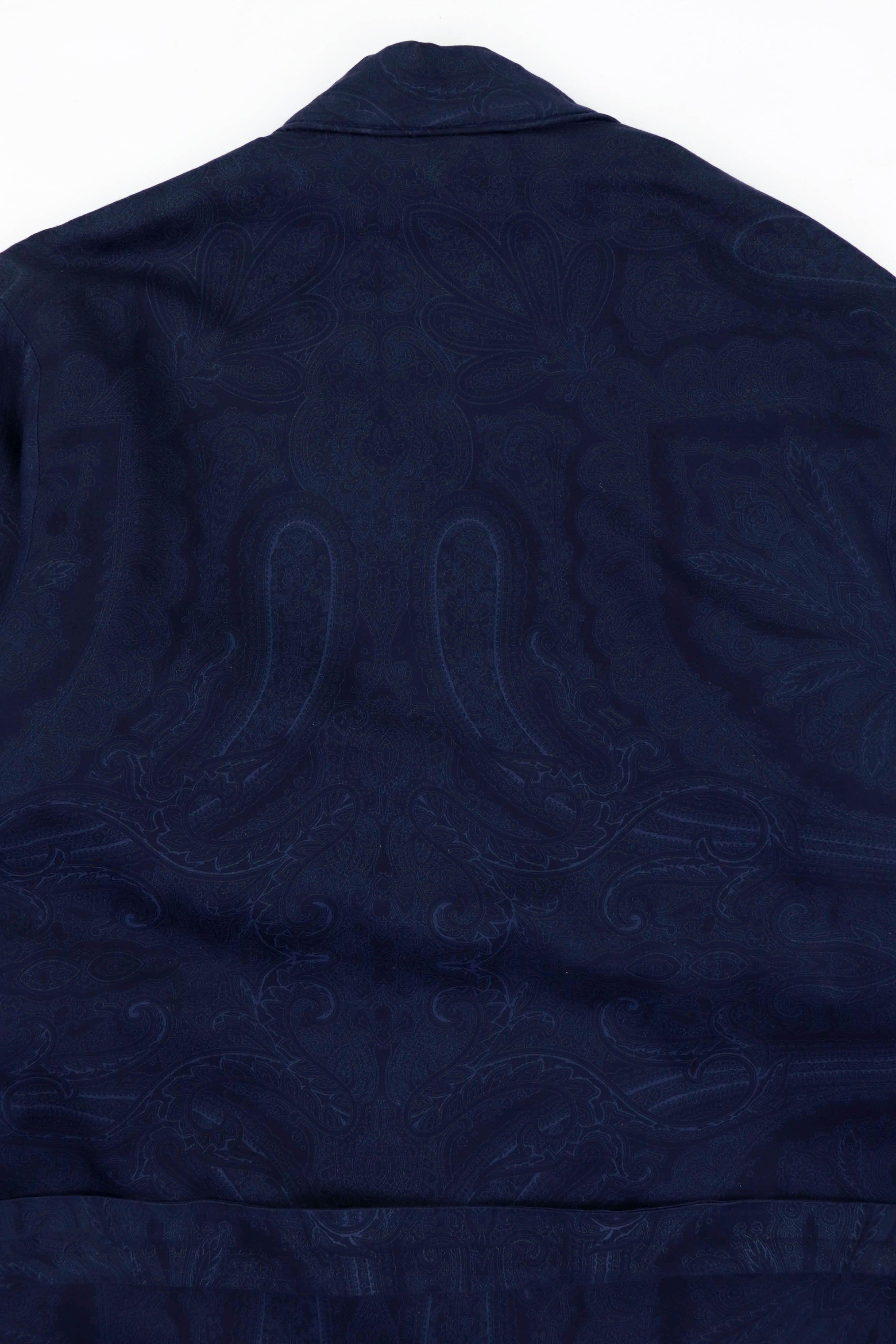 Polo Ralph Lauren Ralph Lauren Dark Blue Paisley Printed Graphics Bath Robe Size US M / EU 48-50 / 2 - 10 Thumbnail