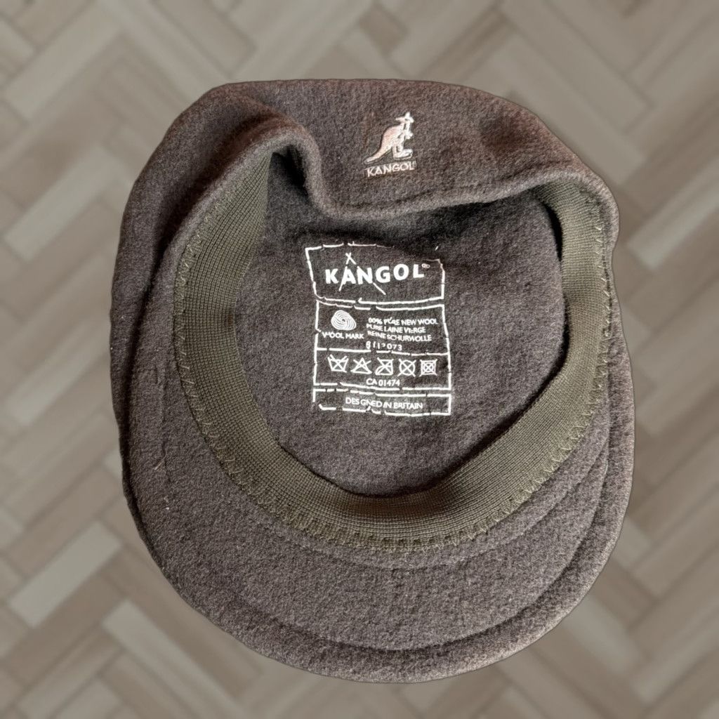Kangol Kangol Newsboy Cap Cabbie Dark Brown Wool 100% Wool Size M Men Hat Mens Cap Casual Vintage No stain Size ONE SIZE - 1 Thumbnail