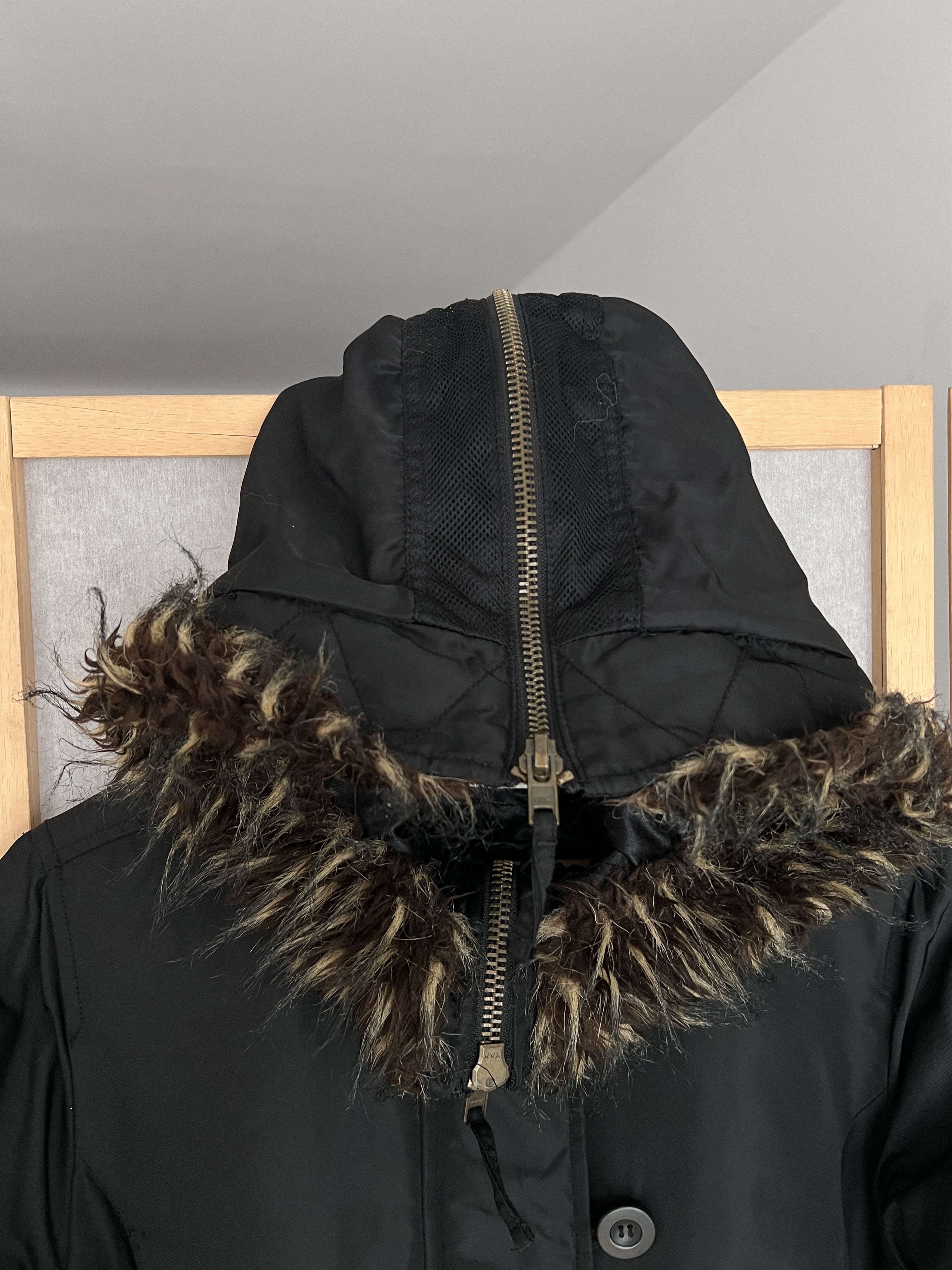 If Six Was Nine Avant garde vintage faux fur bomber jacket hood cropped punk Size M / US 6-8 / IT 42-44 - 24 Thumbnail