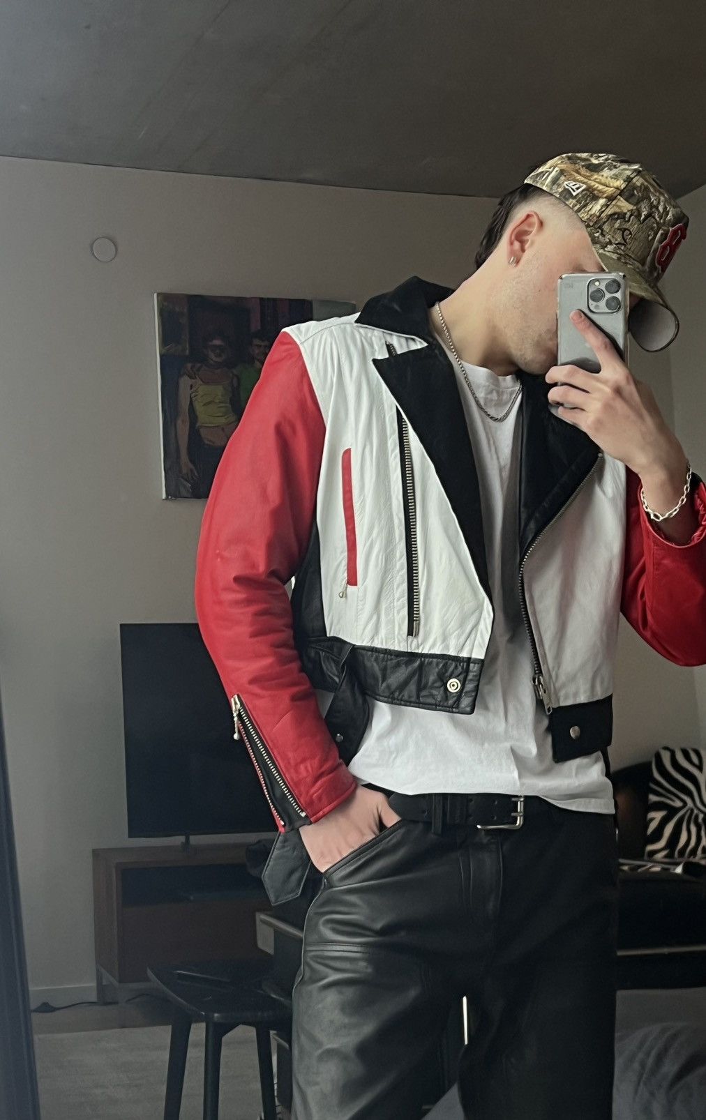 Other Vintage Red Leather Jacket Size US S / EU 44-46 / 1 - 1 Thumbnail
