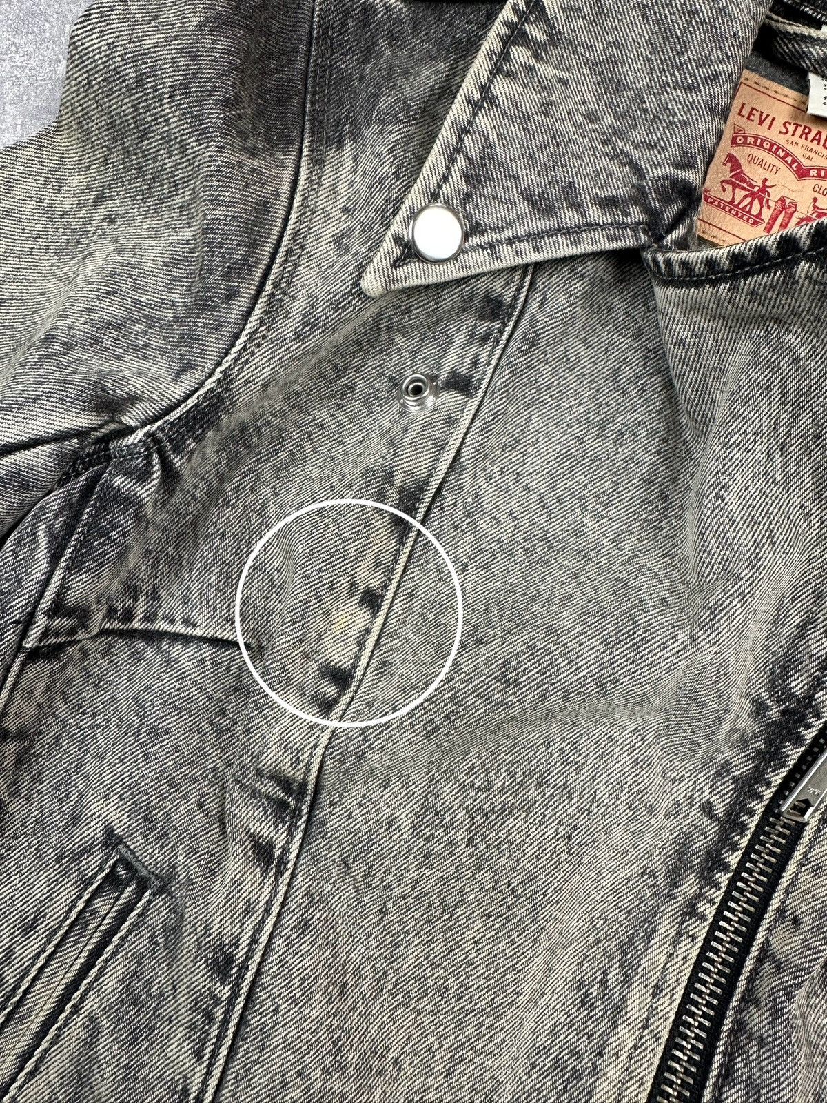 Levi's Levis Women’s Denim Rider Retro Silver Jacket Size XS / US 0-2 / IT 36-38 - 10 Thumbnail