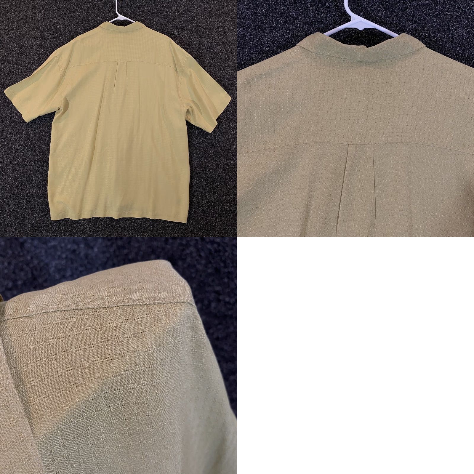Vintage Laurentino Silk Shirt Mens XL Yellow Button-Up Short Sleeve 2XL VTG Mustard Casual Summer Size US XL / EU 56 / 4 - 8 Thumbnail