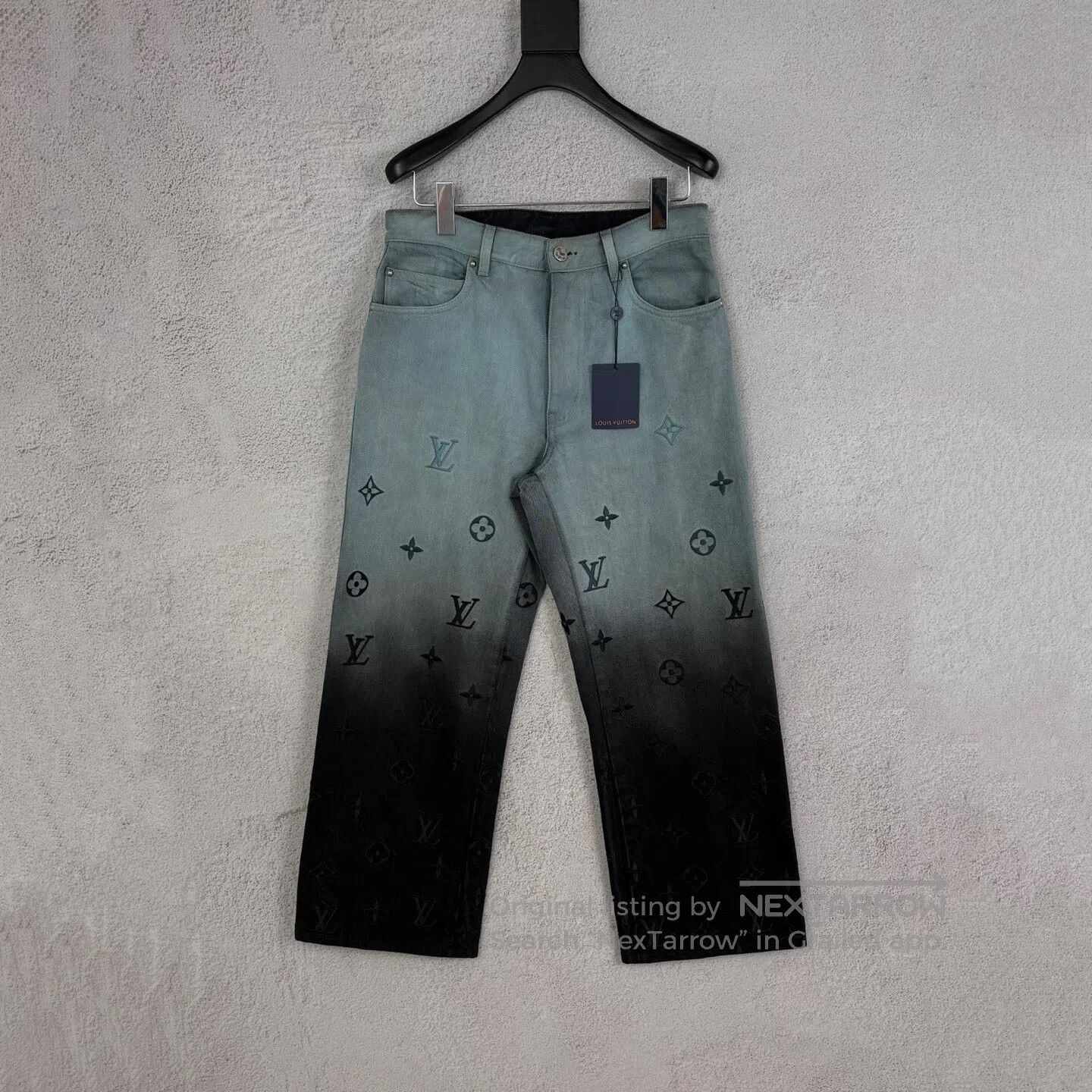 Louis Vuitton Louis Vuitton Logo-printed denim pants with gradient color Size 29" - 1 Thumbnail