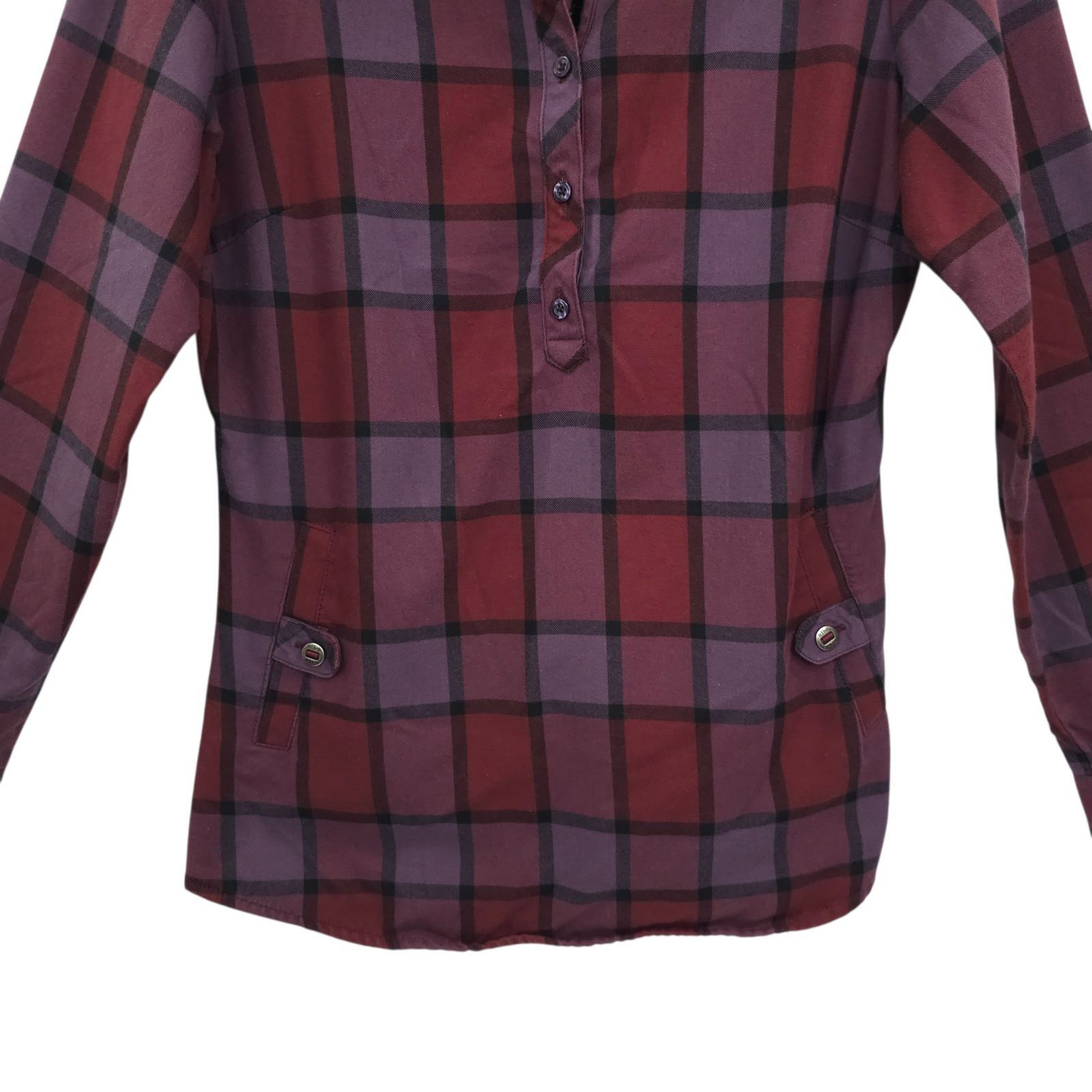 Kuhl Kuhl Plaid Pullover Button Shirt Women S Burgundy Purple Size S / US 4 / IT 40 - 11 Thumbnail