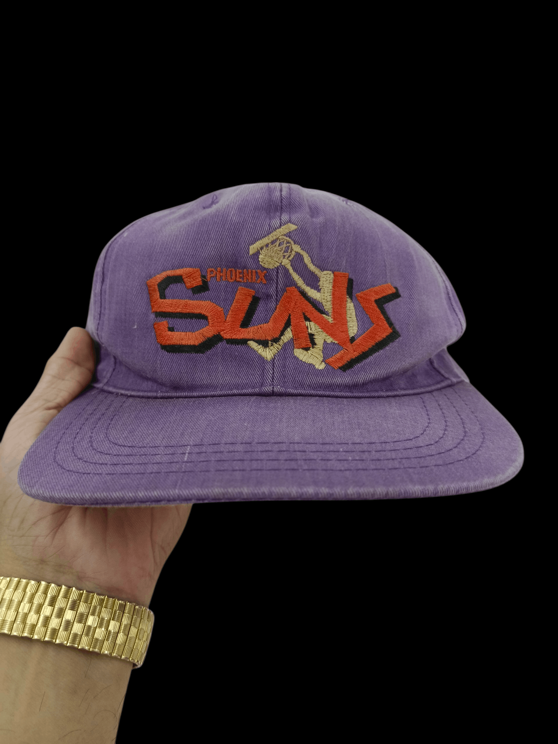 NBA 90s Phoenix Suns Vintage NBA Spellout Dunk Graphic Hat Size ONE SIZE - 1 Thumbnail