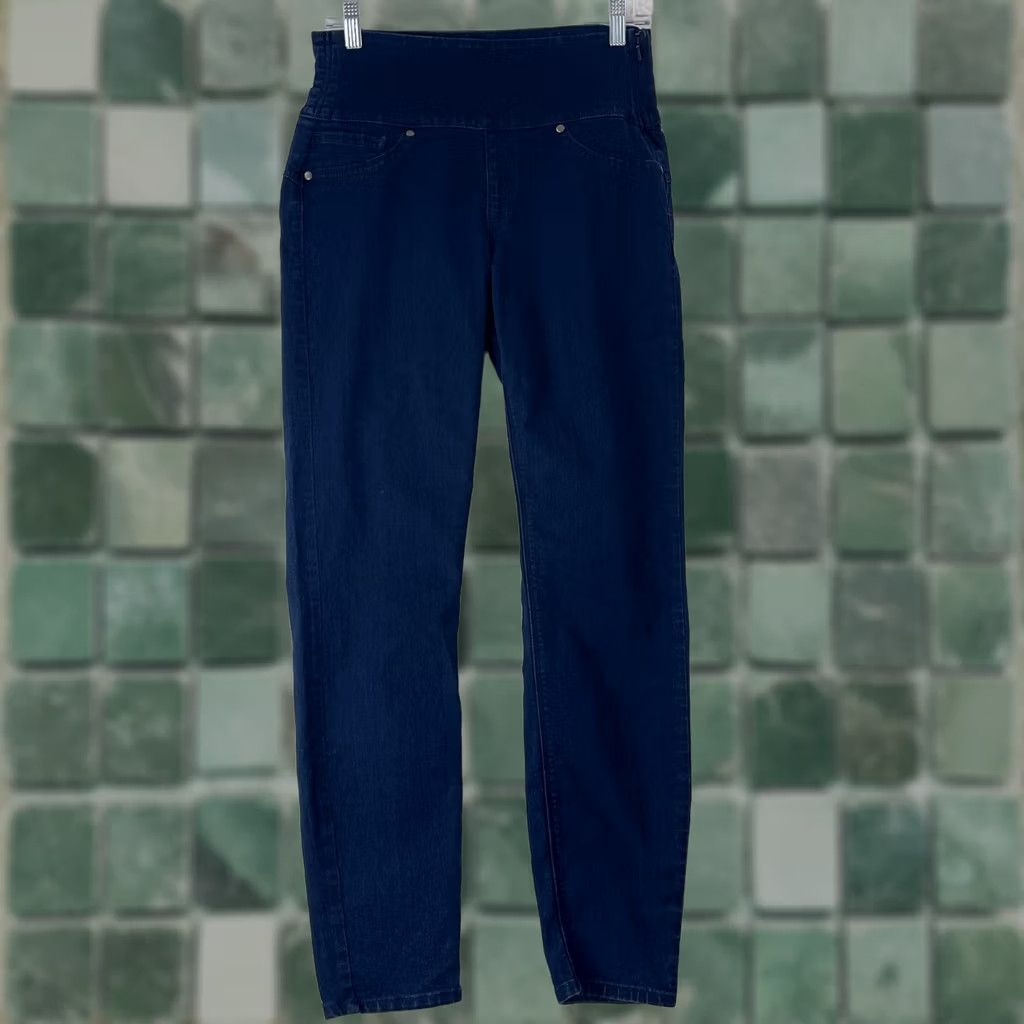 Spanx Spanx Jeans Womens Medium Blue Denim Jegging Skinny Pull On Stretch 28" Inseam Regular Rise 10.5" Denim Slim Fit Bohemian City Hipster Vintage: No Size 32" / US 10 / IT 46 - 1 Thumbnail