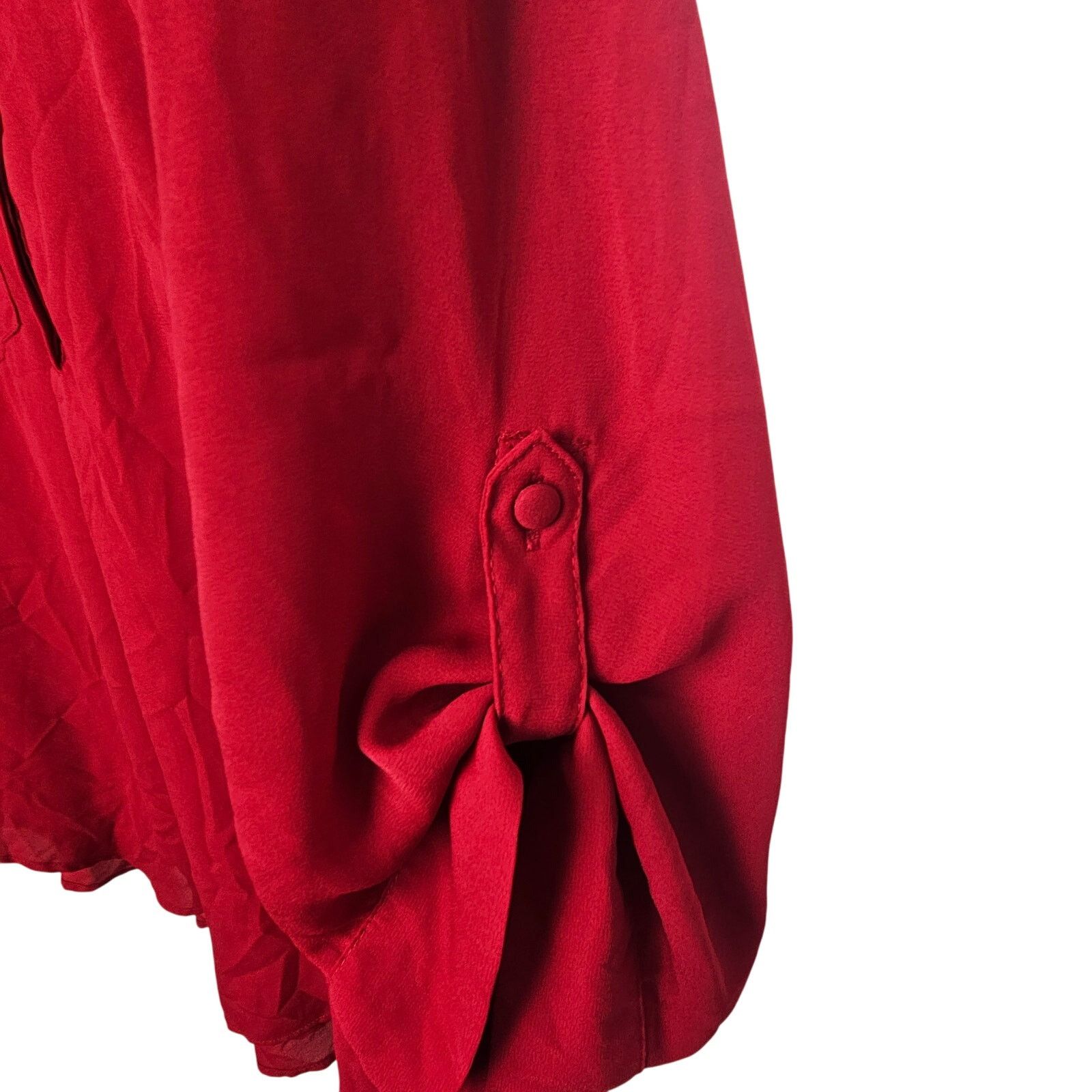 Corridor Torrid Harper Blouse Size 3X Red Holiday Christmas Xmas Size 3XL / US 20-22 - 4 Thumbnail