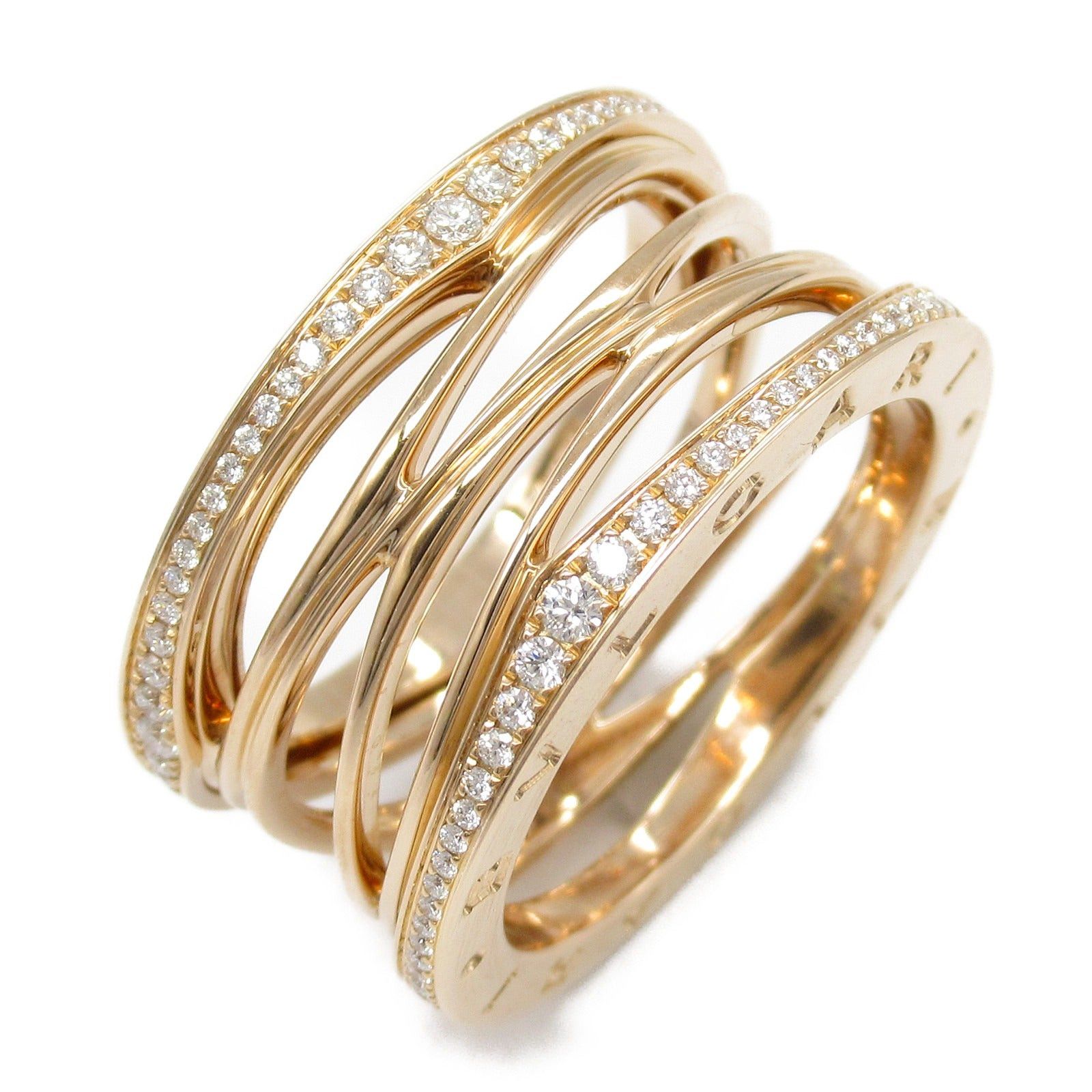 Bvlgari Bvlgari B Zero One Design Legend Diamond Ring K18Pg (Pink Gold) Clear Gold Size ONE SIZE - 1 Thumbnail