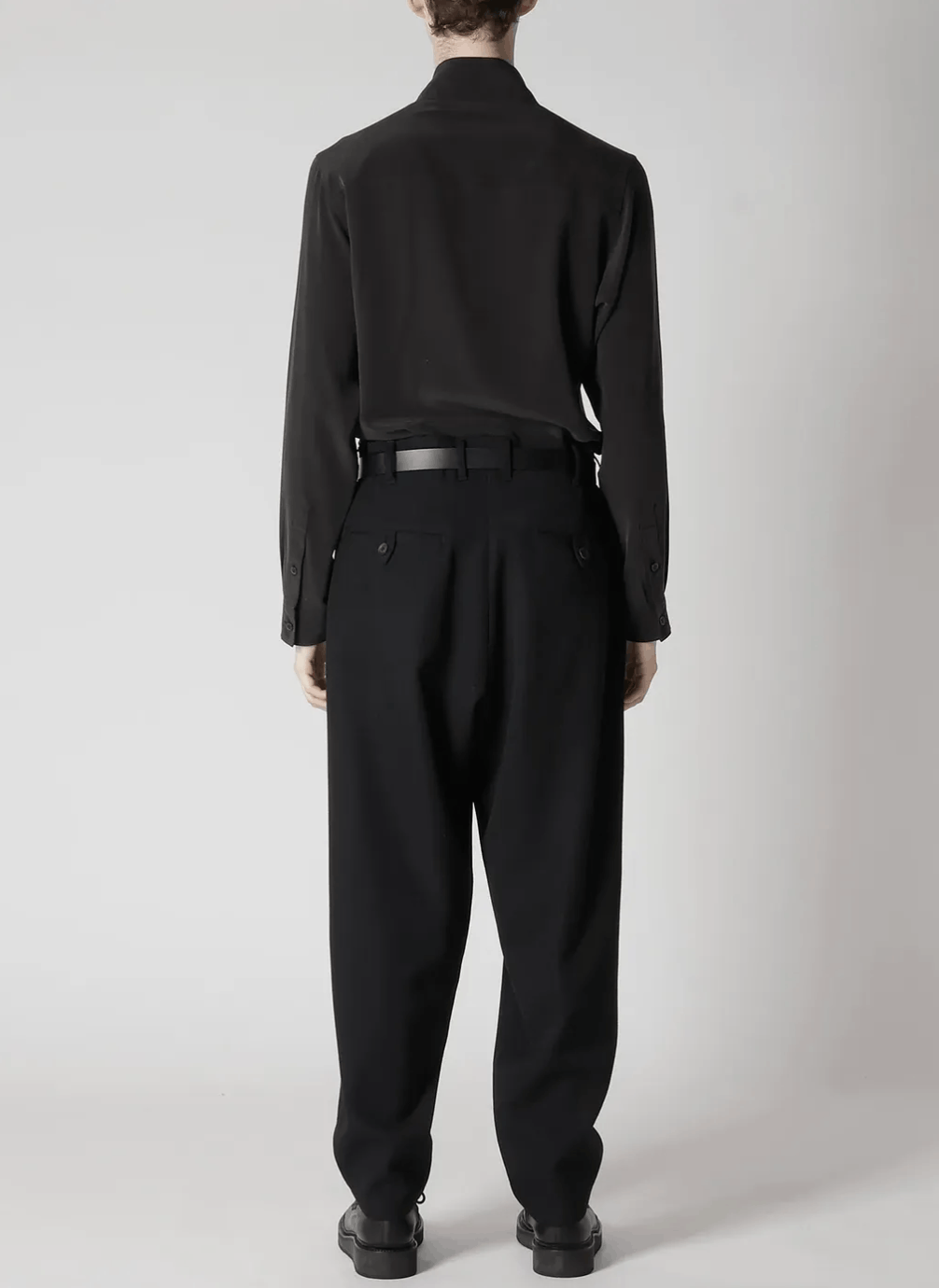 Yohji Yamamoto Yohji Yamamoto Pour Homme - ARMY WOOLBACK LOOP TAB PANT Size US 30 / EU 46 - 4 Thumbnail