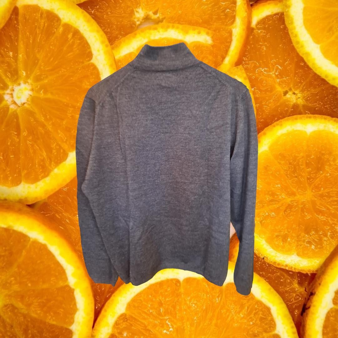 Brooks Brothers Brooks Brothers Marino Wool Gray Turtleneck Sweater Size Lar Size US L / EU 52-54 / 3 - 5 Thumbnail