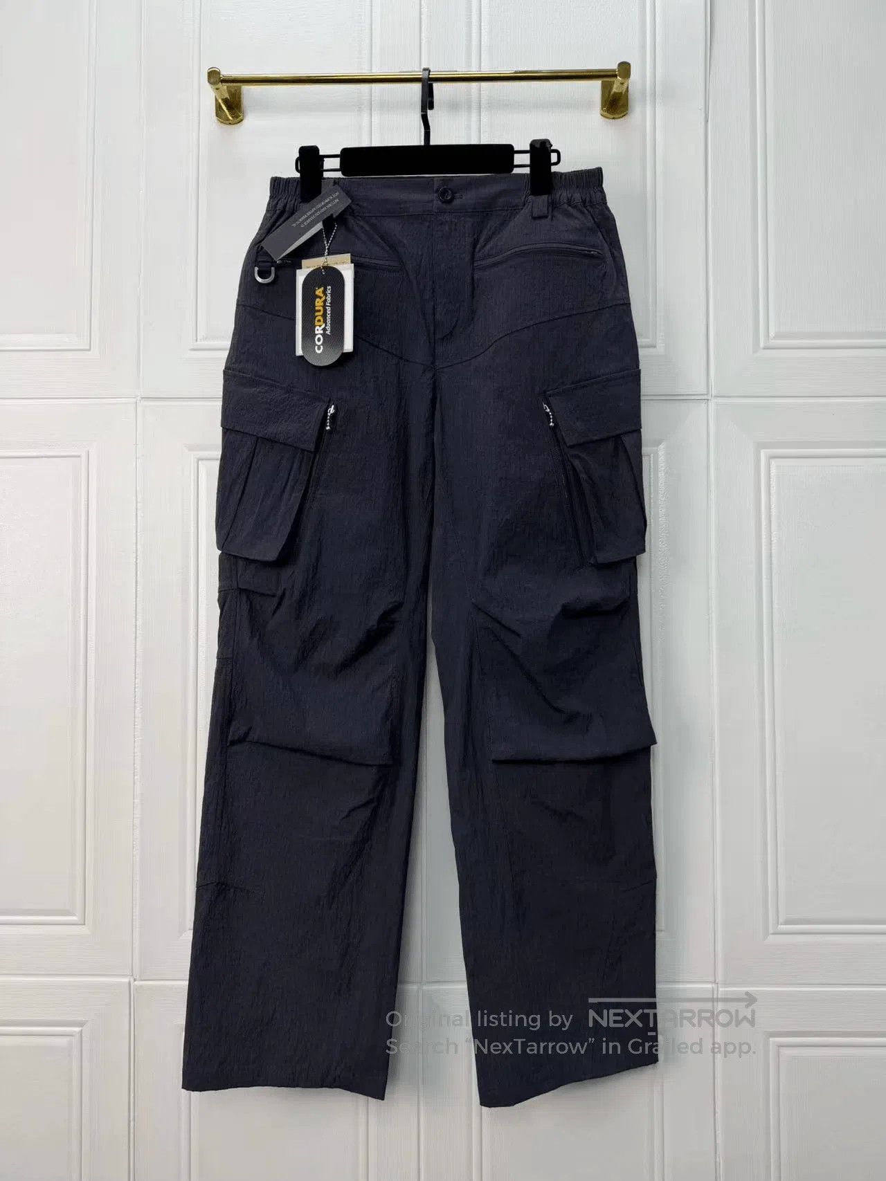 HIDEAWAYS Hide in Hills Distressed Cargo Nylon Pants. Size US 26 / EU 42 - 1 Thumbnail