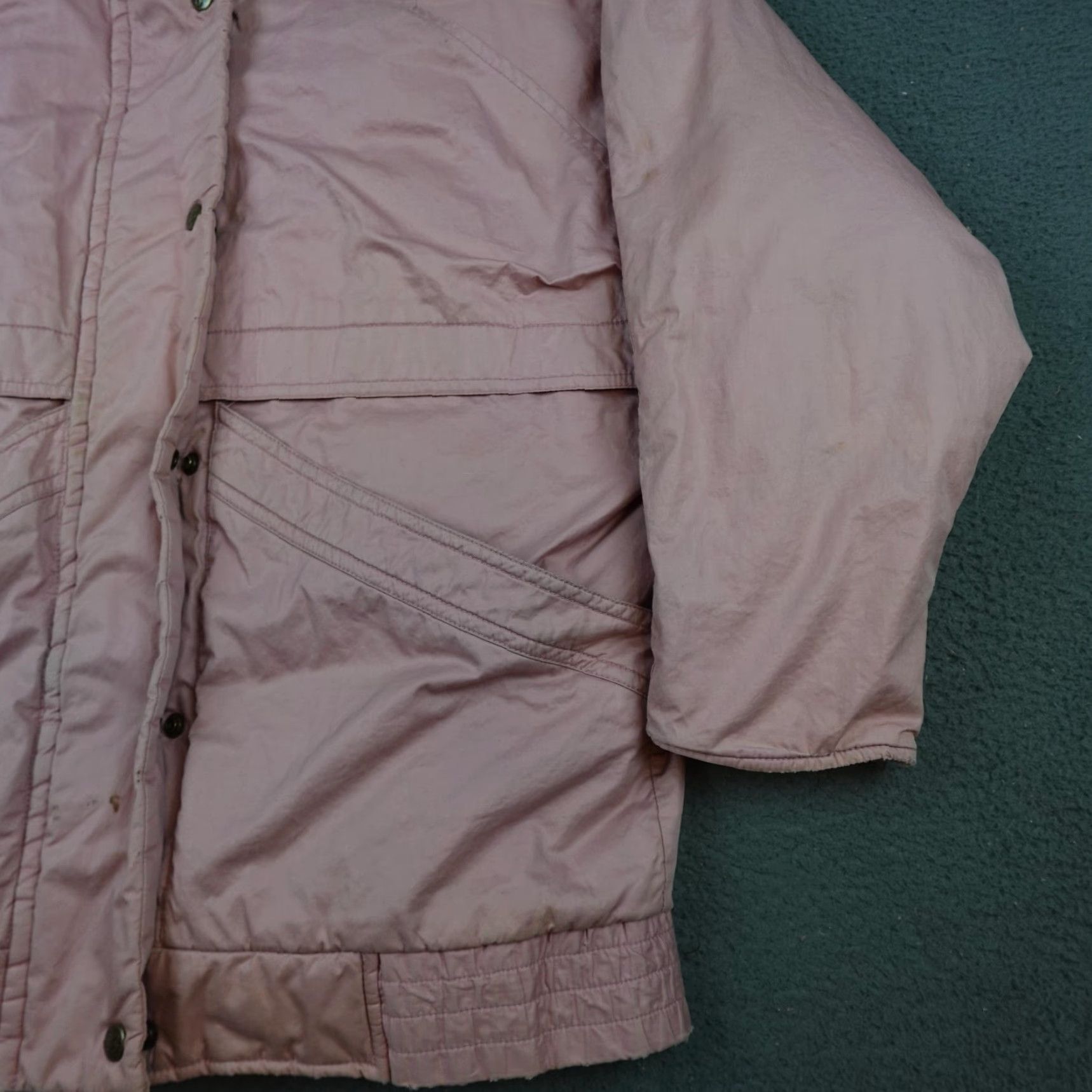 Eddie Bauer VINTAGE Eddie Bauer Jacket Womens Small Pink Goose Down Puffer Snap Front 80s Size S / US 4 / IT 40 - 2 Thumbnail