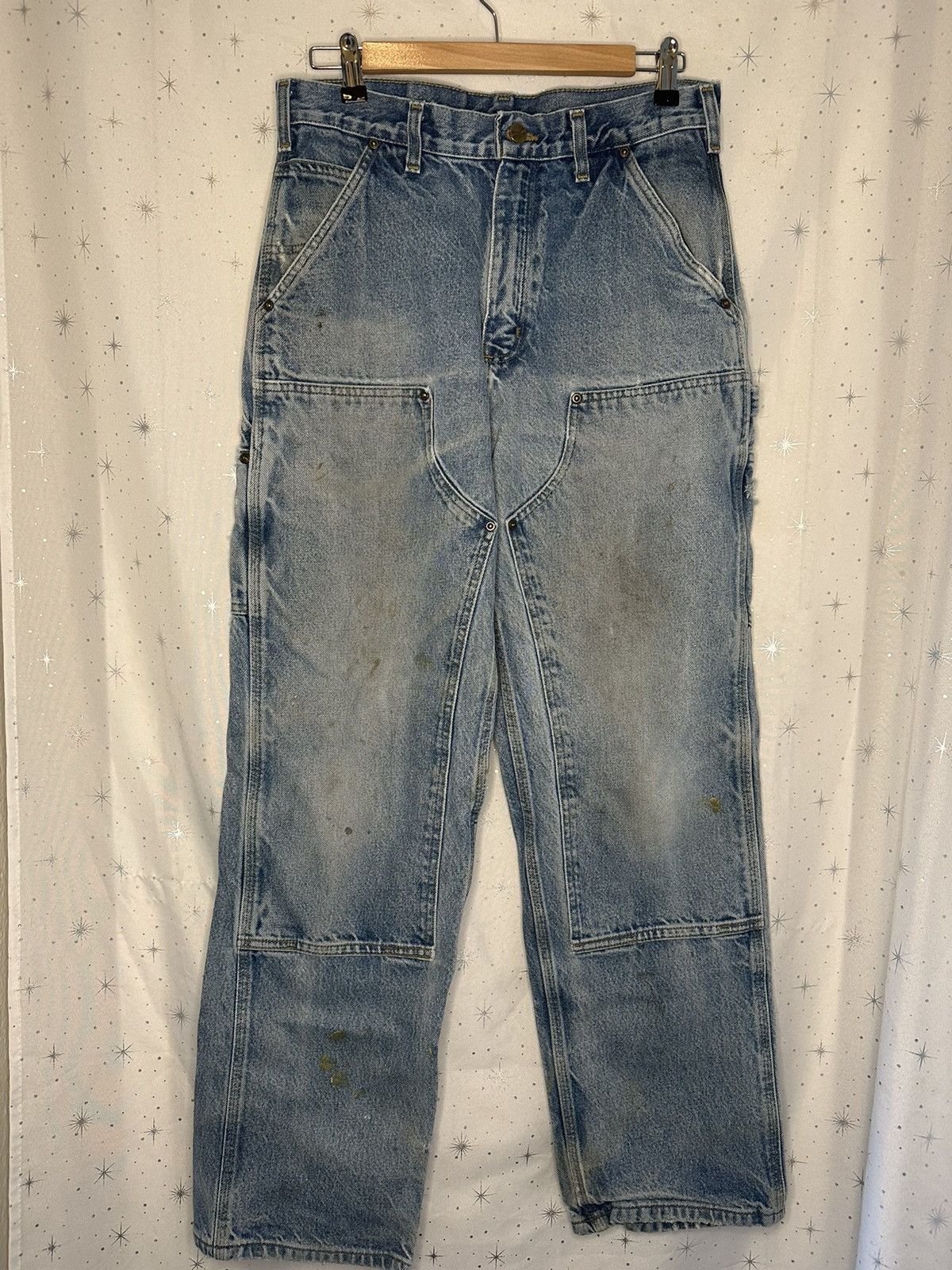 Image of Jean Carhartt Carpenter Pants in Blue Jean, Men's (Size 31)