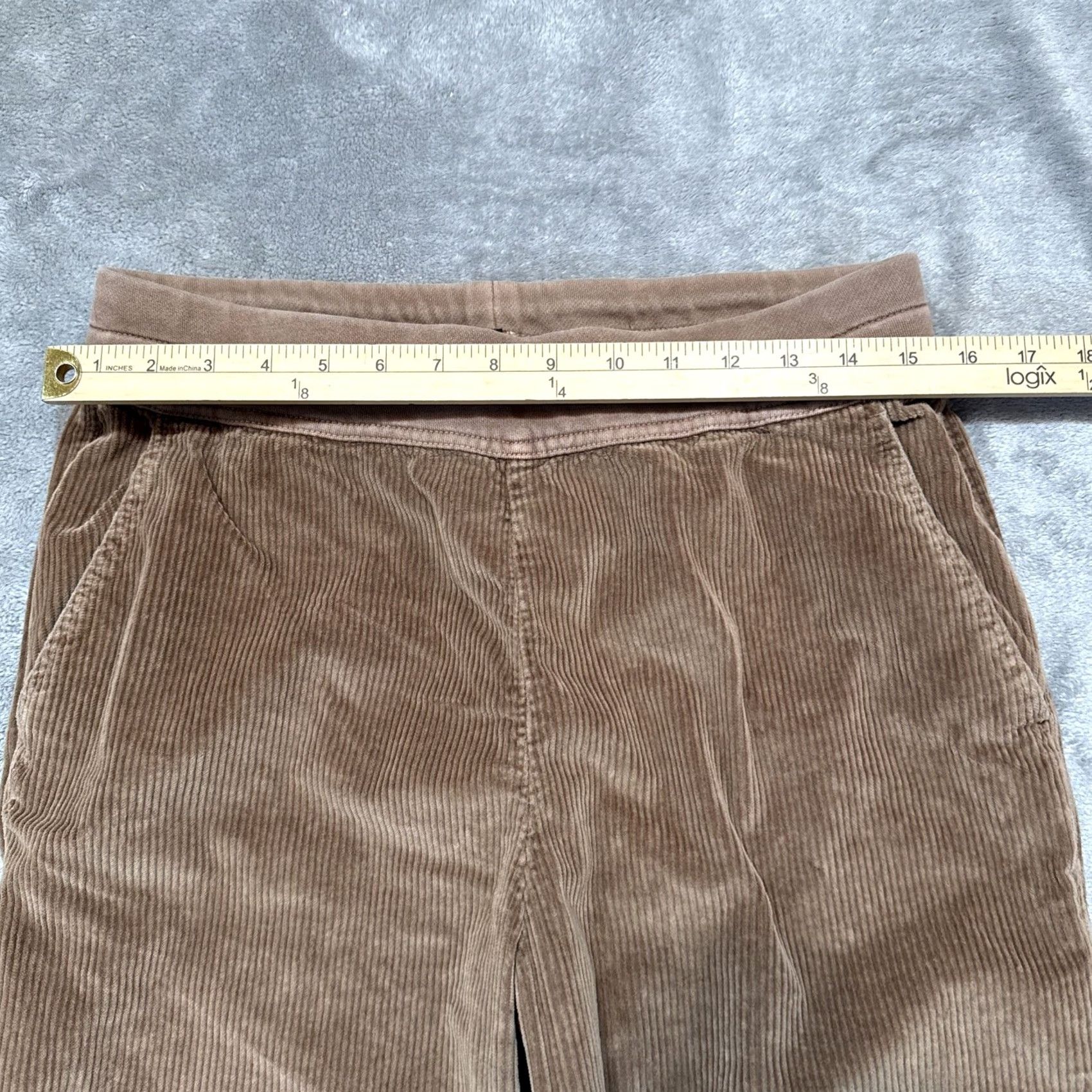 James Perse James Perse Pants Mens S Brown Corduroy Pull On Stretch Casual Preppy Chino Tapered Inseam 27 Pocket Regular Rise Mid Fabric Corduroy Size US 29 - 4 Thumbnail