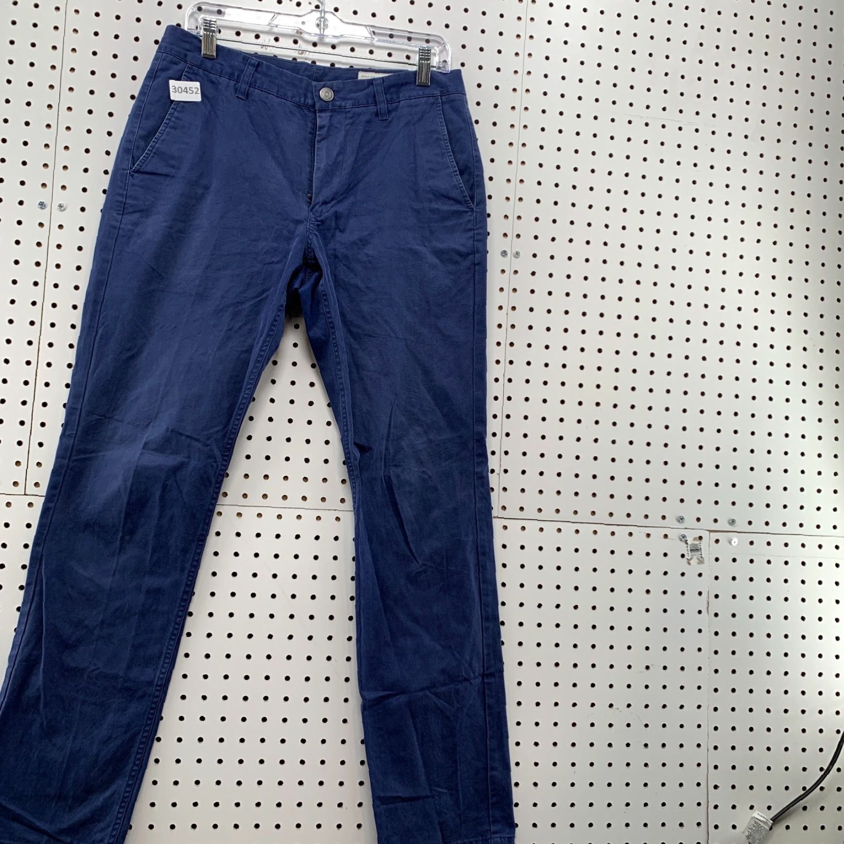 Bonobos VINTAGE Bonobos Chino Pants Men 31/32 Slim Straight Navy Blue - 32x31 Casual Mens Size US 32 / EU 48 - 4 Thumbnail