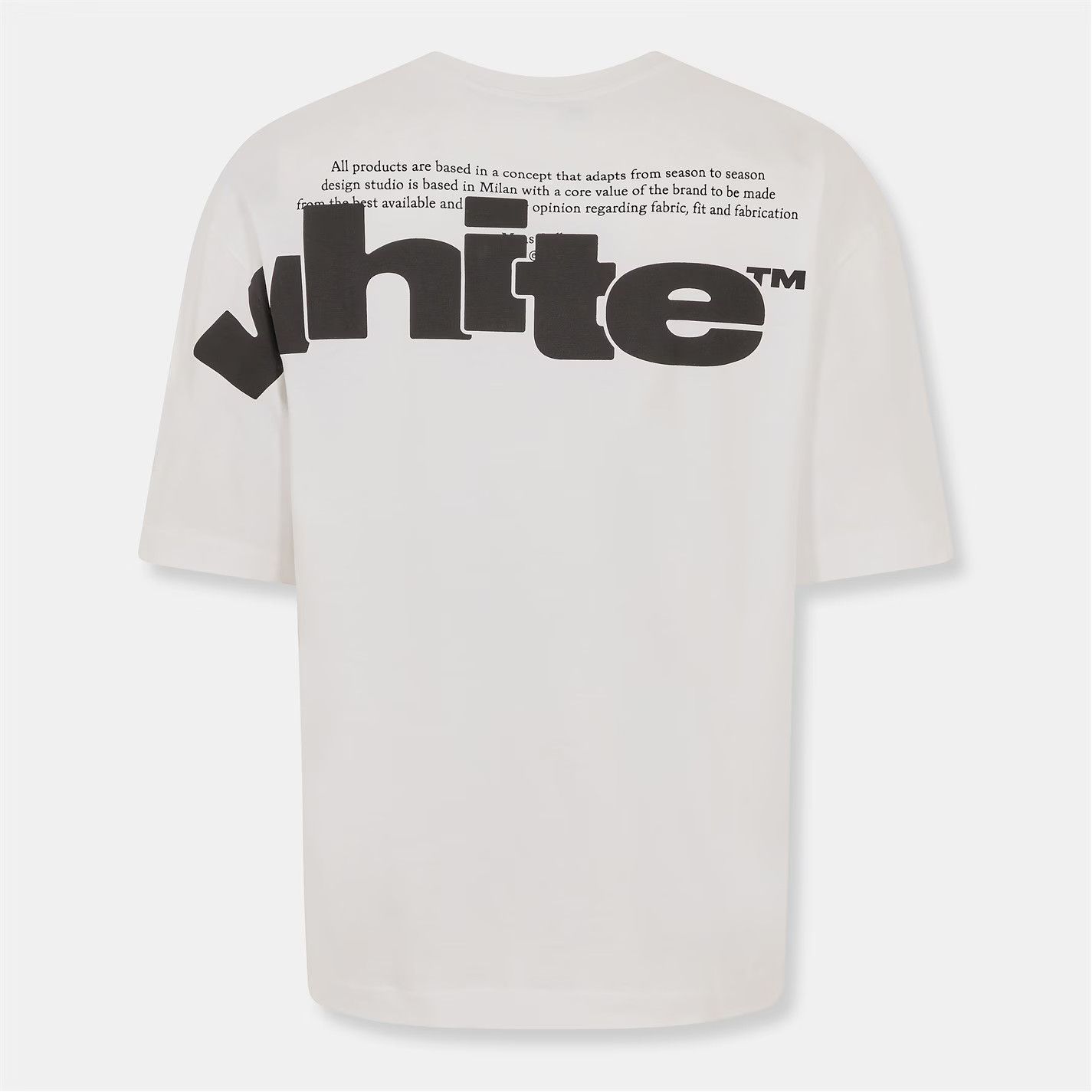 Off-White o1g2r1mq0226 Logo Skate T-Shirt In White Size US M / EU 48-50 / 2 - 2 Thumbnail