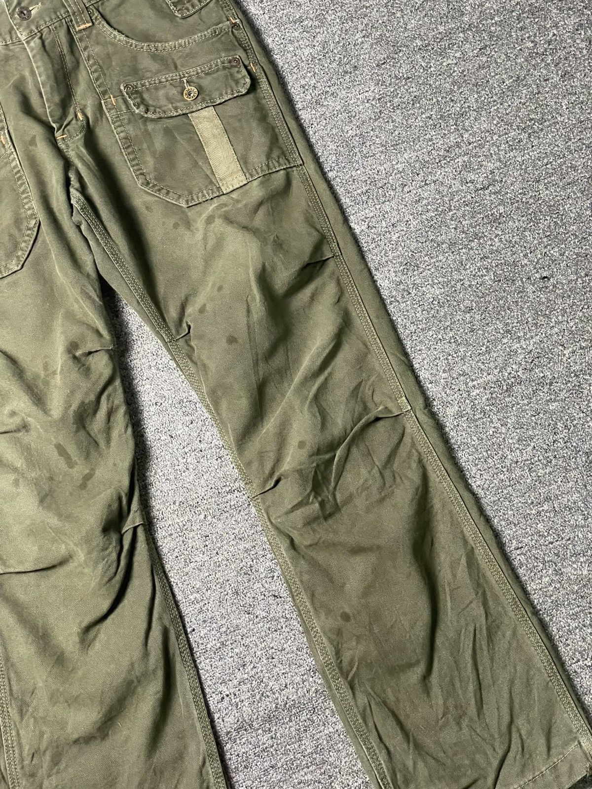 Edwin × Japanese Brand × Vintage Vintage EDWIN Bondage Cargo Pants (95) Size US 34 / EU 50 - 3 Thumbnail