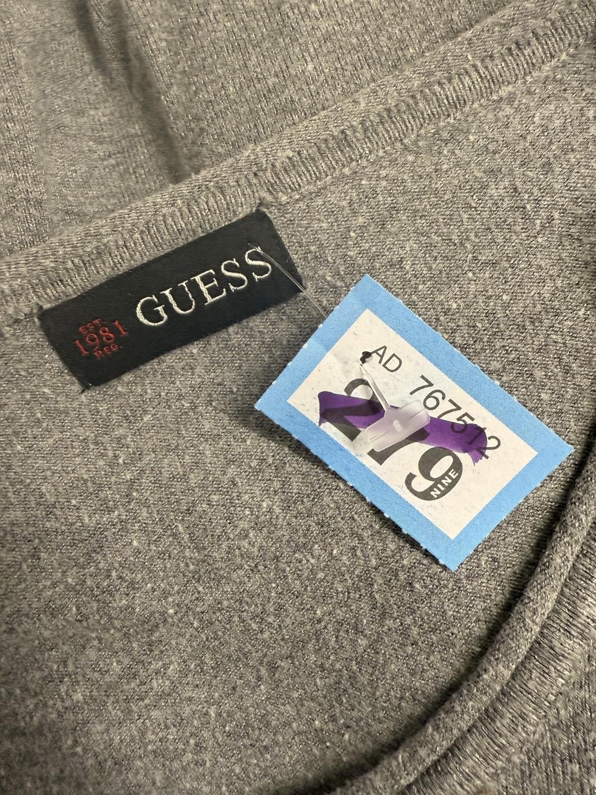 Guess Guess LA Grey Knit Top with Studded Logo Size XS / US 0-2 / IT 36-38 - 5 Thumbnail