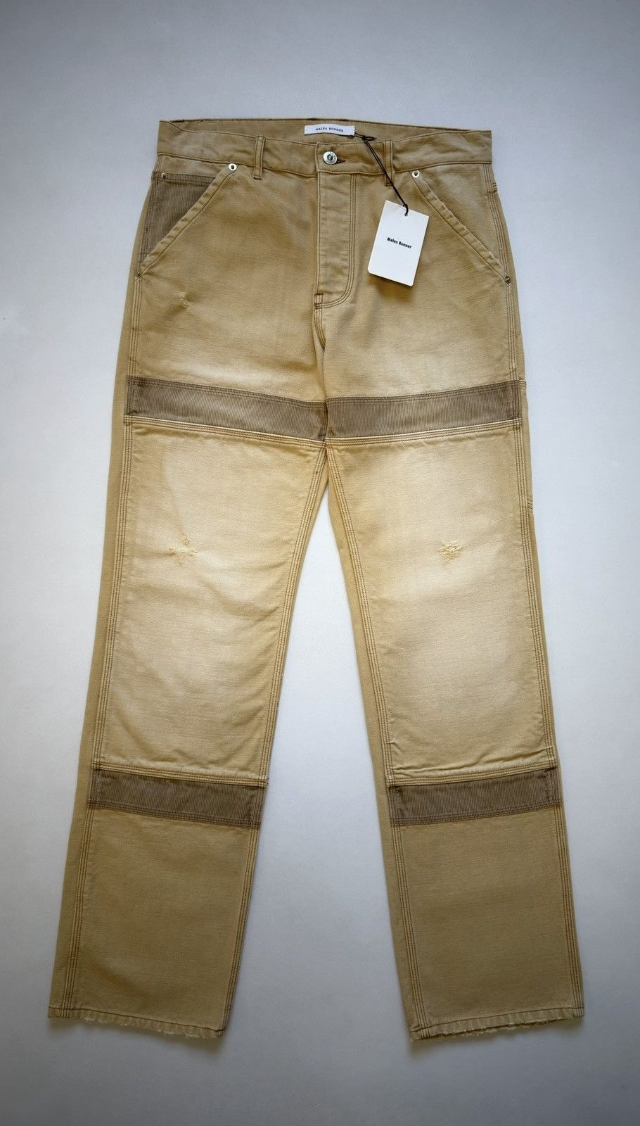 Wales Bonner Sand ‘Heavy Slub Canvas’ Sierra Pants Size US 34 / EU 50 - 1 Thumbnail