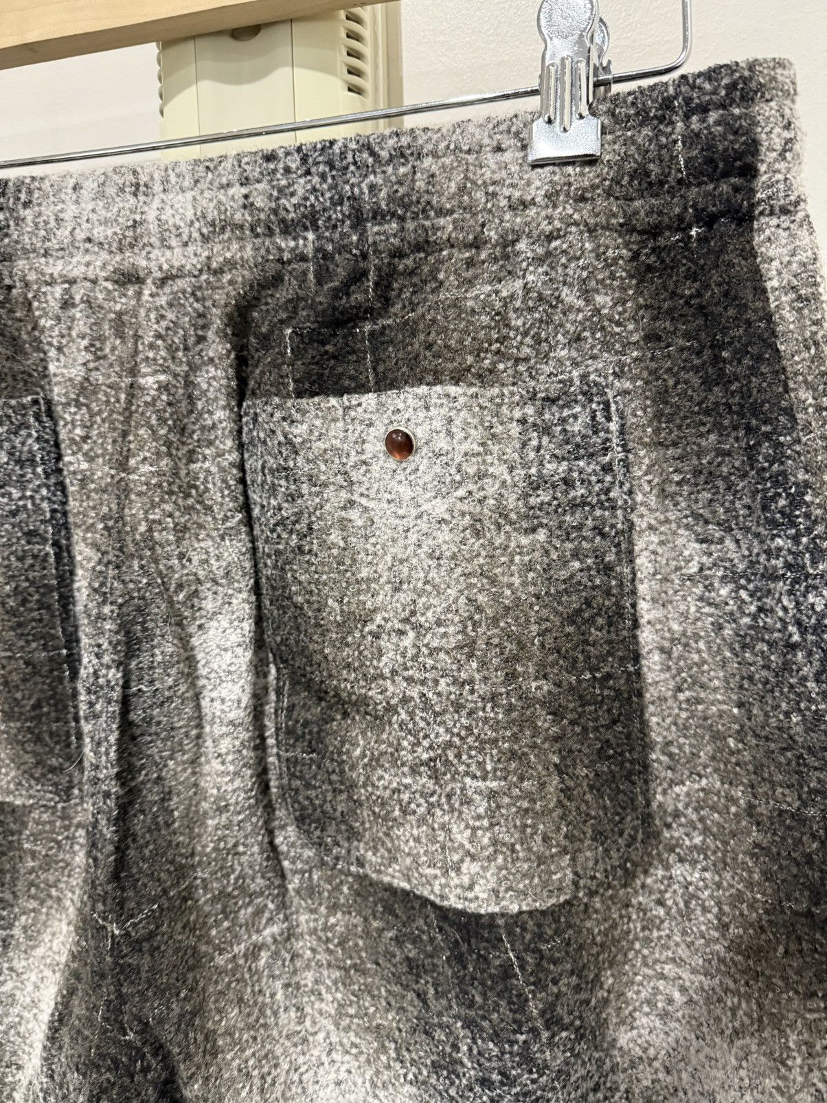 Needles Needles Embellished Checked Wool-Blend Flannel Trousers [M] Size US 30 / EU 46 - 11 Thumbnail
