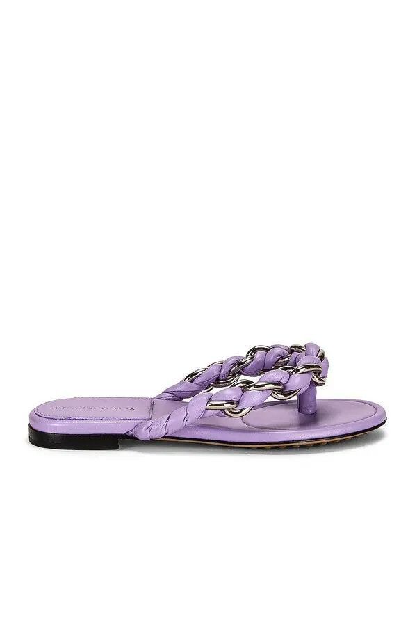 Dot Flat Sandal Purple