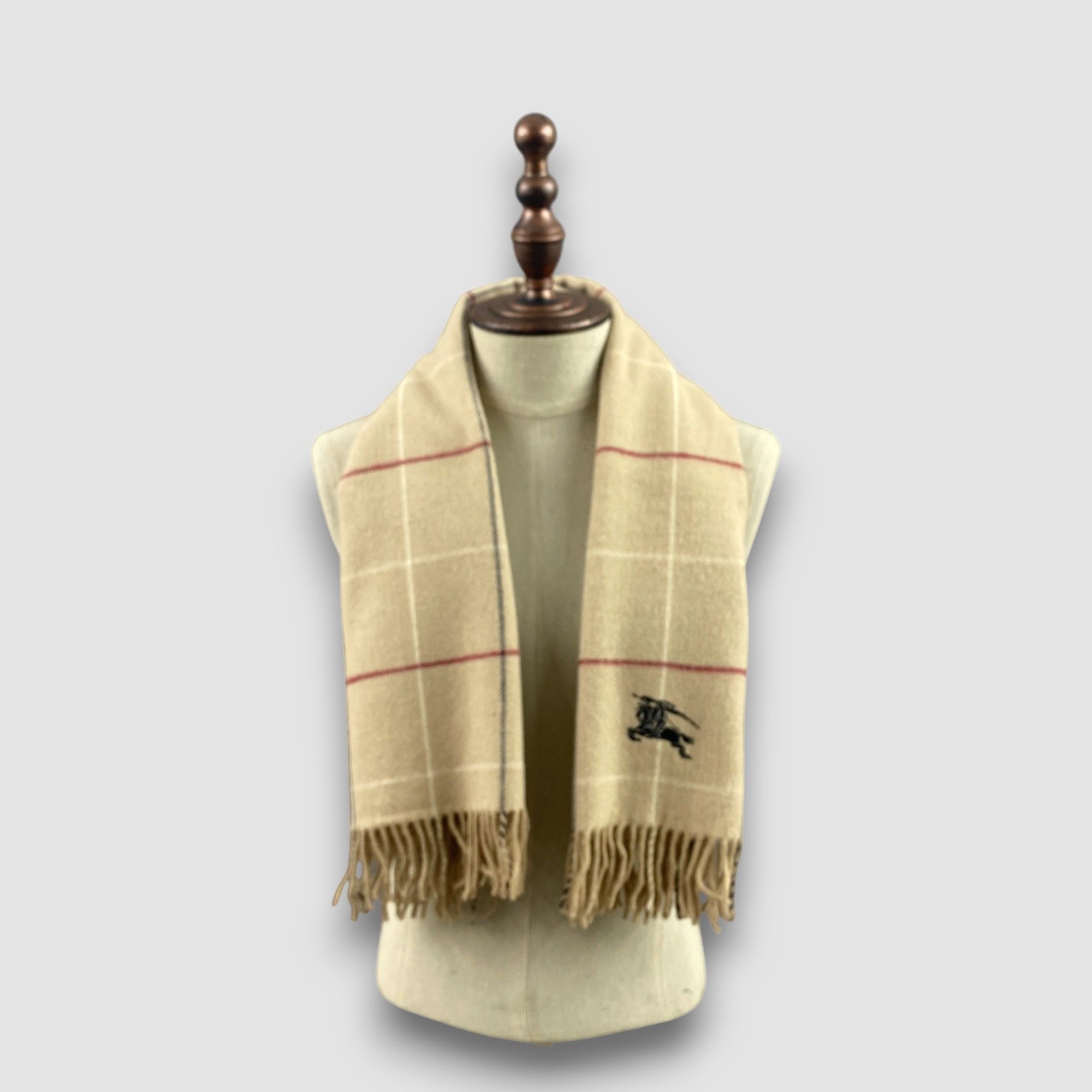 Burberry Vintage Burberry Scarf Muffler Wool Stole Wraps Scarves Size ONE SIZE - 1 Thumbnail