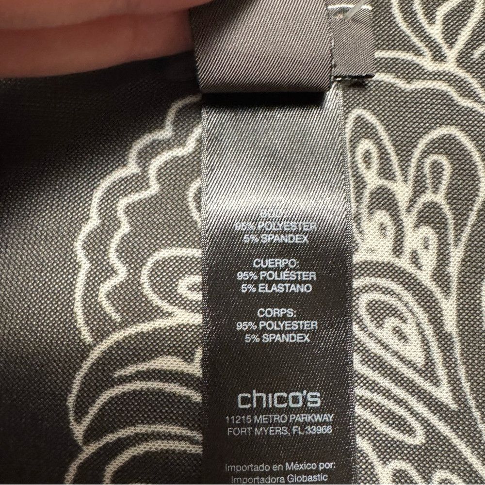 Chicos New Chico's Travelers 3/4 Sleeve Tunic Size 0 US S Size S / US 4 / IT 40 - 8 Thumbnail
