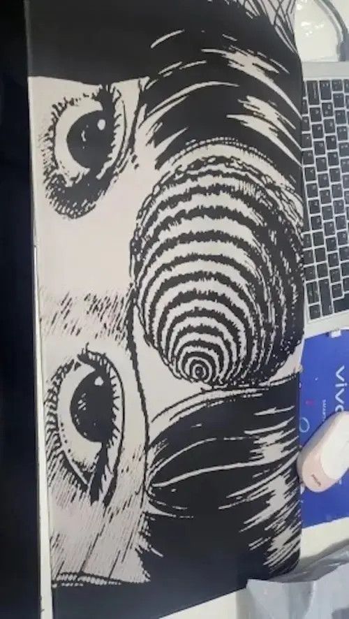 Anime × Japanese Brand × Vintage Anime Junji Ito Anti-slip MousePads Size ONE SIZE - 2 Thumbnail