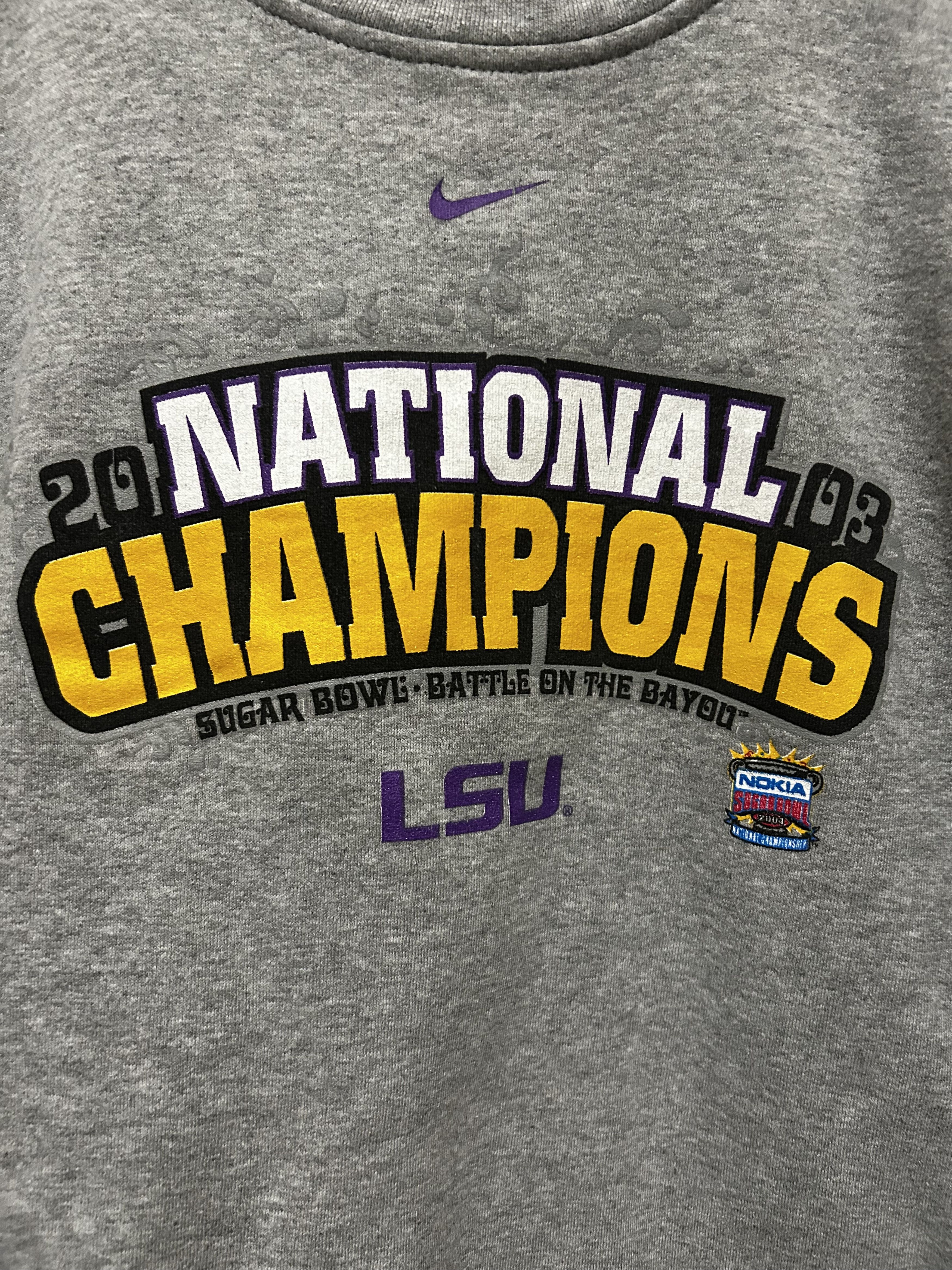 Nike Vintage Nike 2003 LSU Tigers Sugar Bowl Sweatshirt Size L / US 10 / IT 46 - 3 Thumbnail